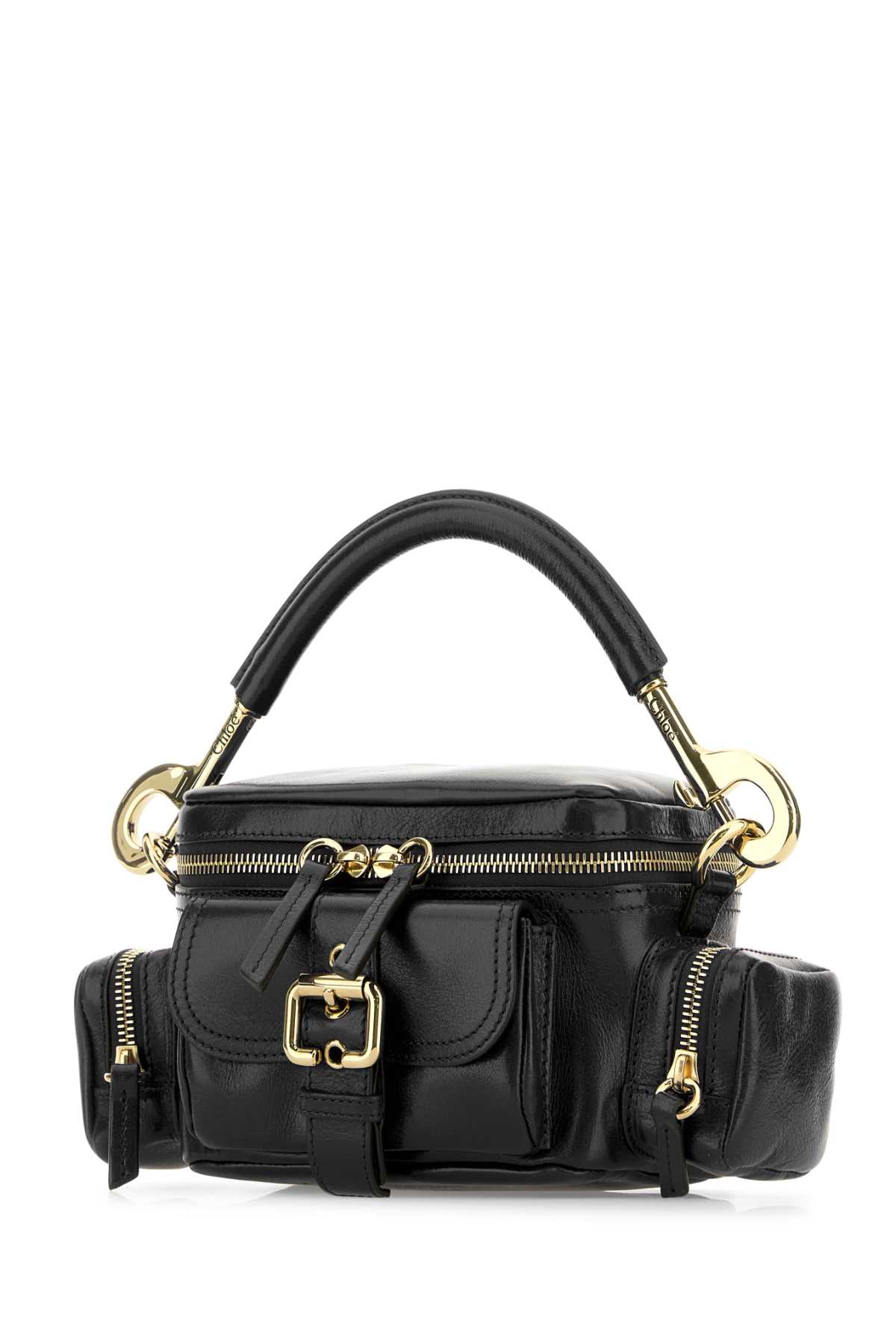 Chloé Black Leather Camera Bag Crossbody Bag - Black - Image 2