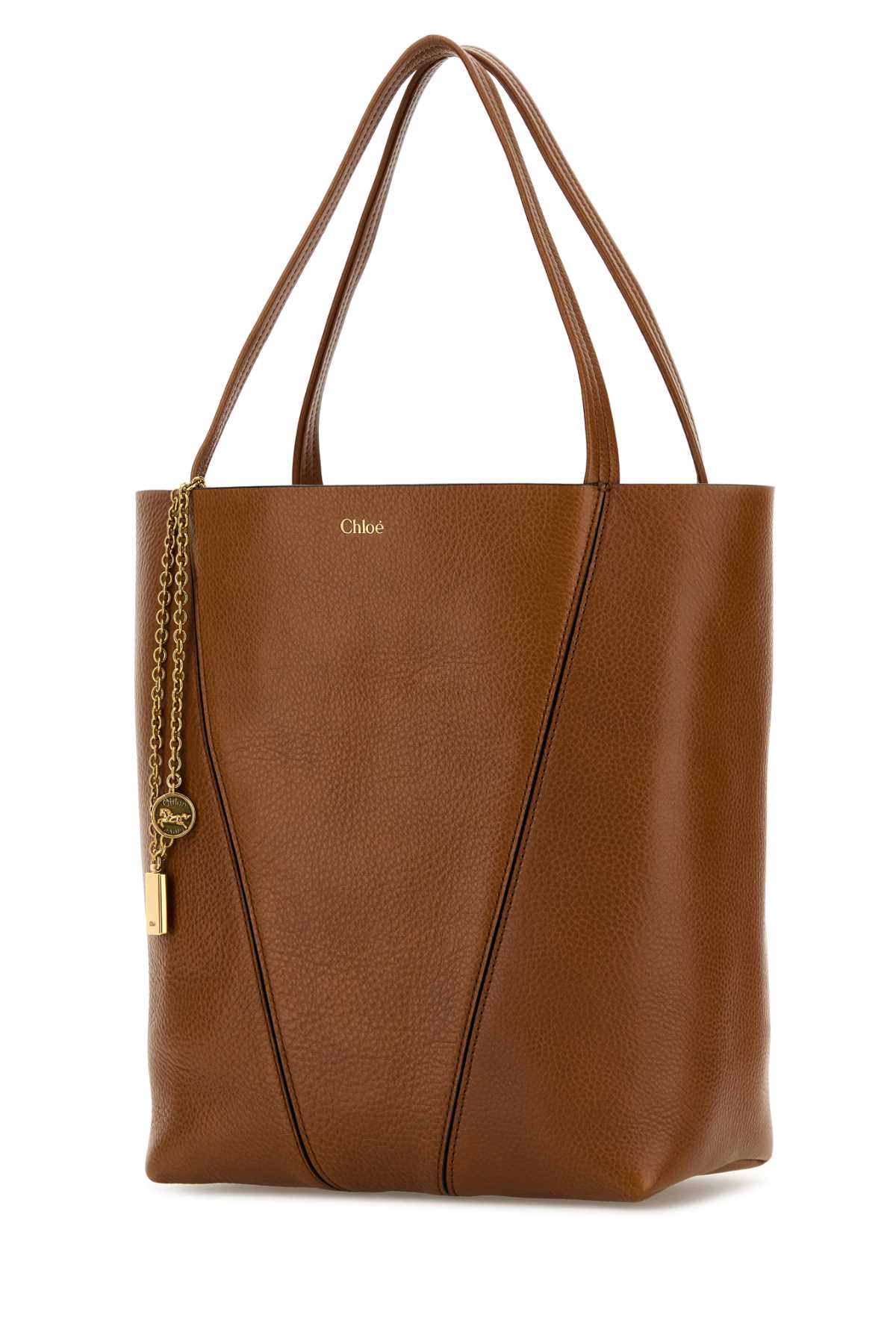 Chloé Spin Shopping Bag Tote - Claybrown - Image 2
