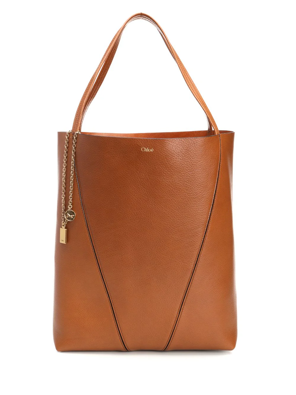 Chloé Large Spin Tote Bag - Claybrown