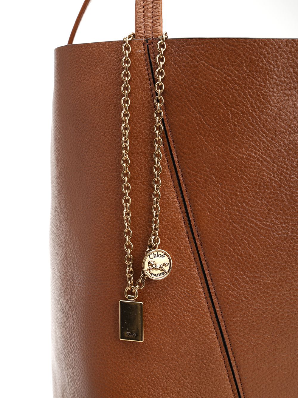 Chloé Large Spin Tote Bag - Claybrown - Image 4