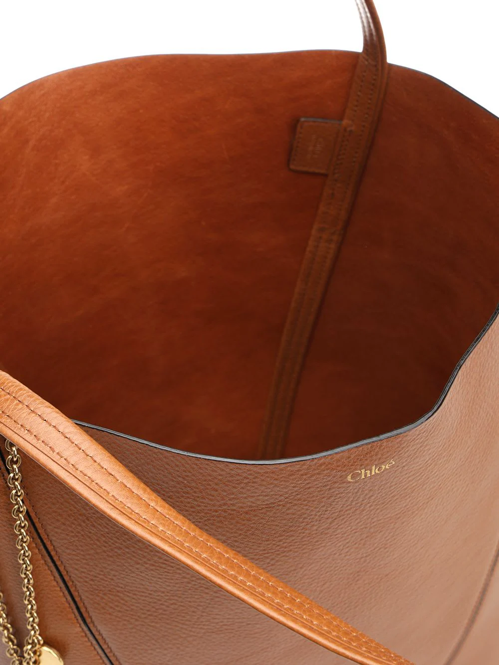Chloé Large Spin Tote Bag - Claybrown - Image 5