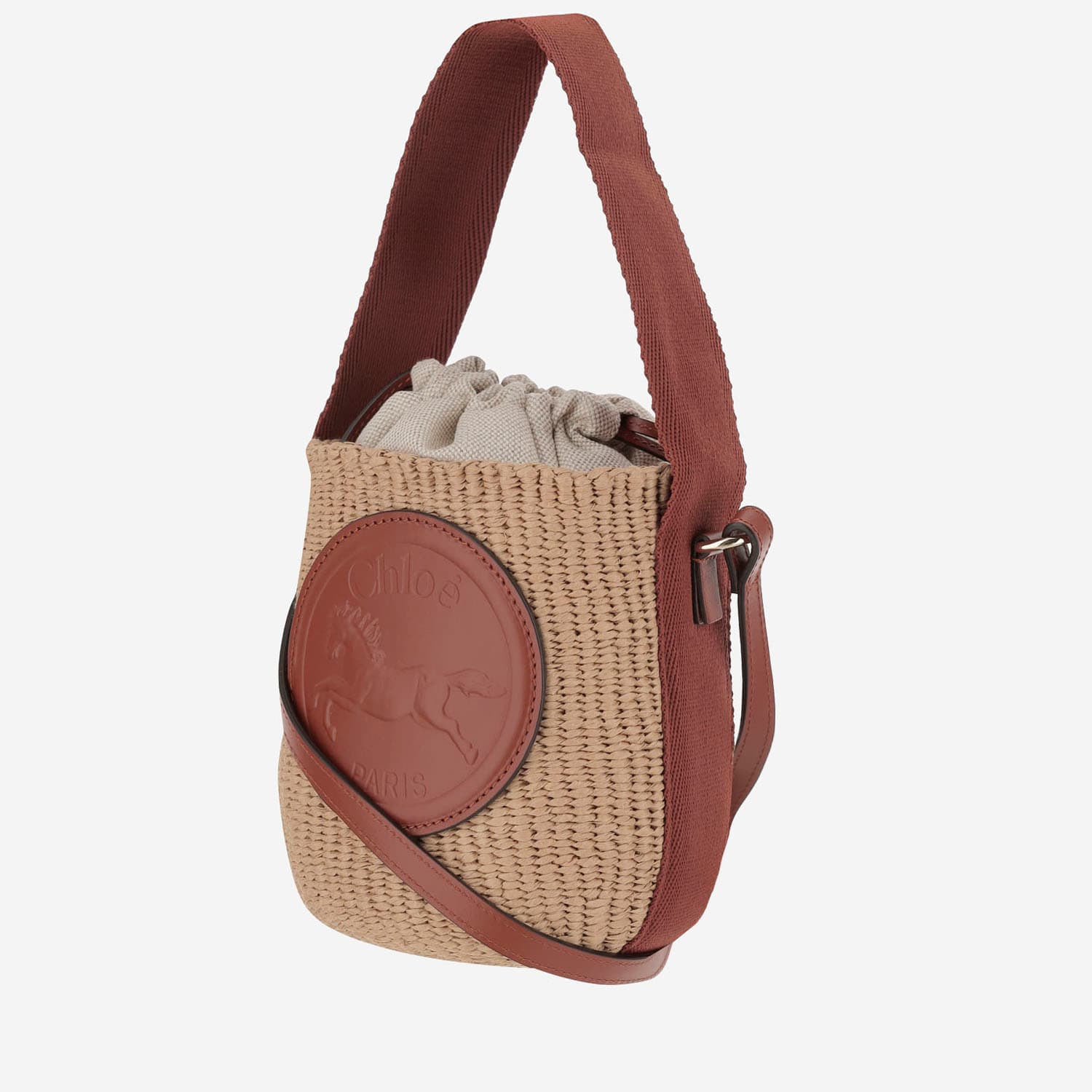 Chloé Small Horse Medal Tote Bag - Sepia Brown - Image 2