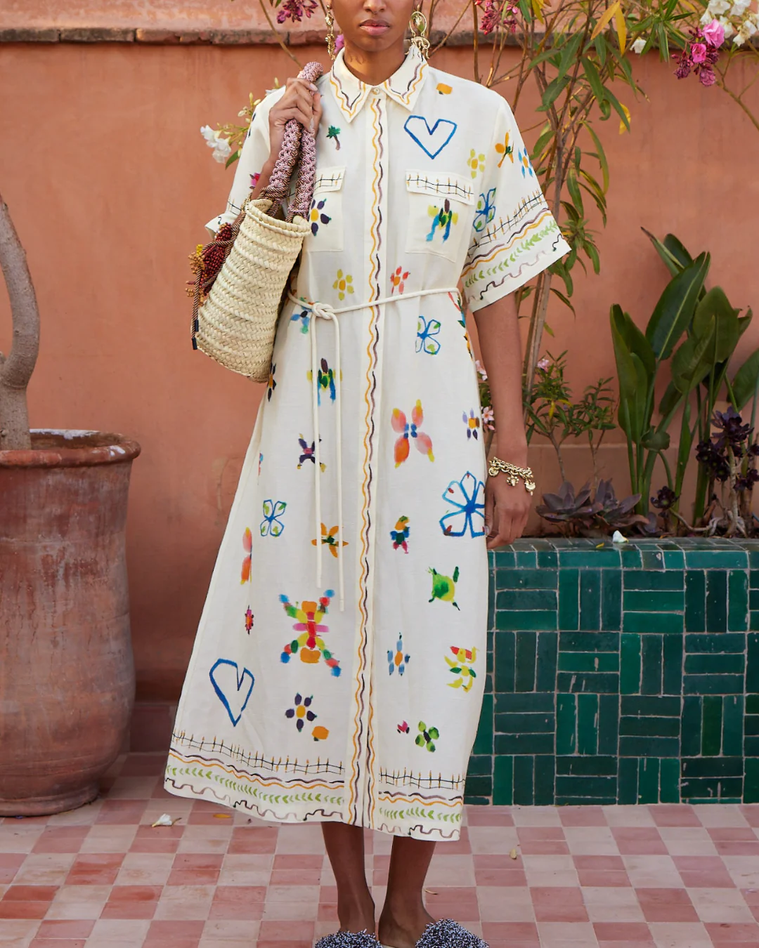 ALEMAIS Sidi Shirtdress - Multi - Image 2