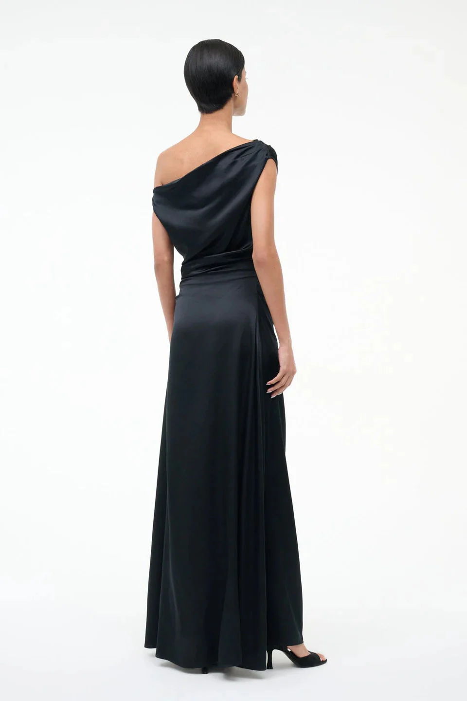 Staud Phare Silk Maxi Dress - Black - Image 2