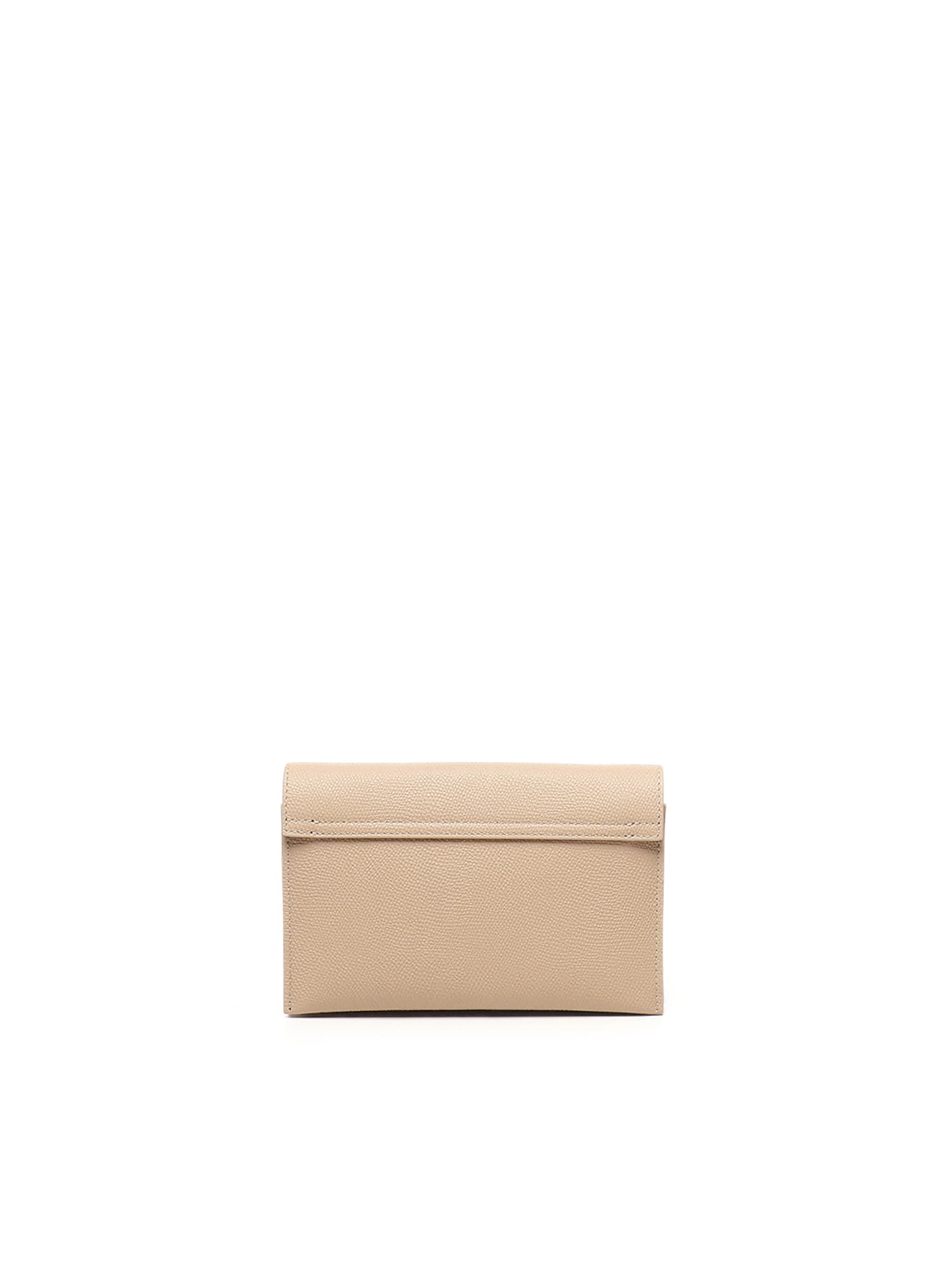Valentino Garavani Vlogo Leather Wallet With Chain - Rose Sand - Image 3
