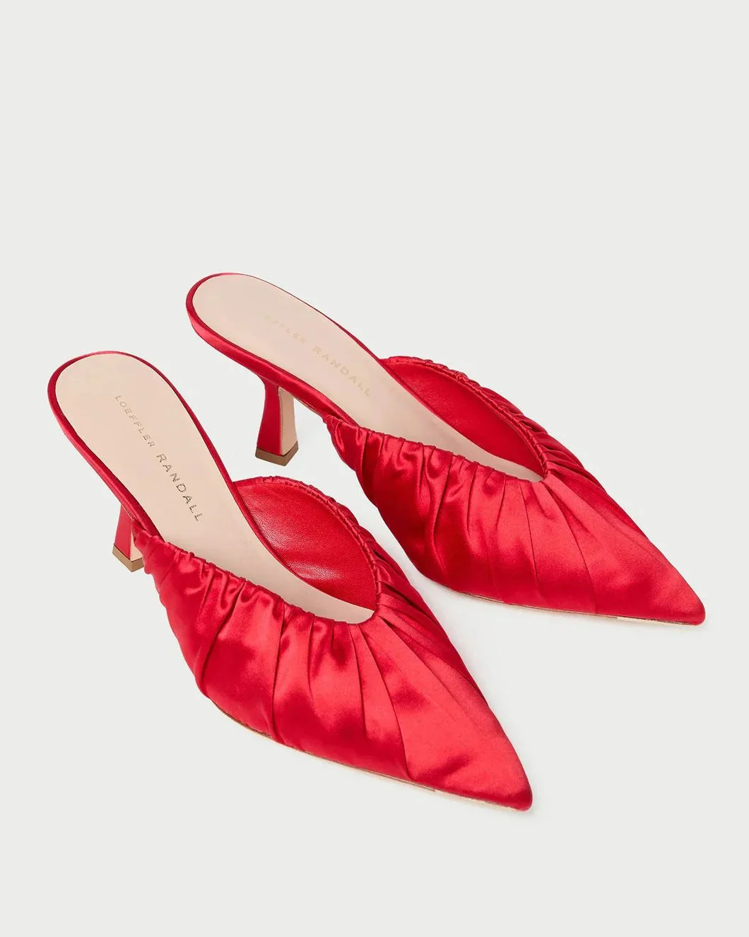 Loeffler Randall Inez Mid-Heel Mule - Red - Image 3