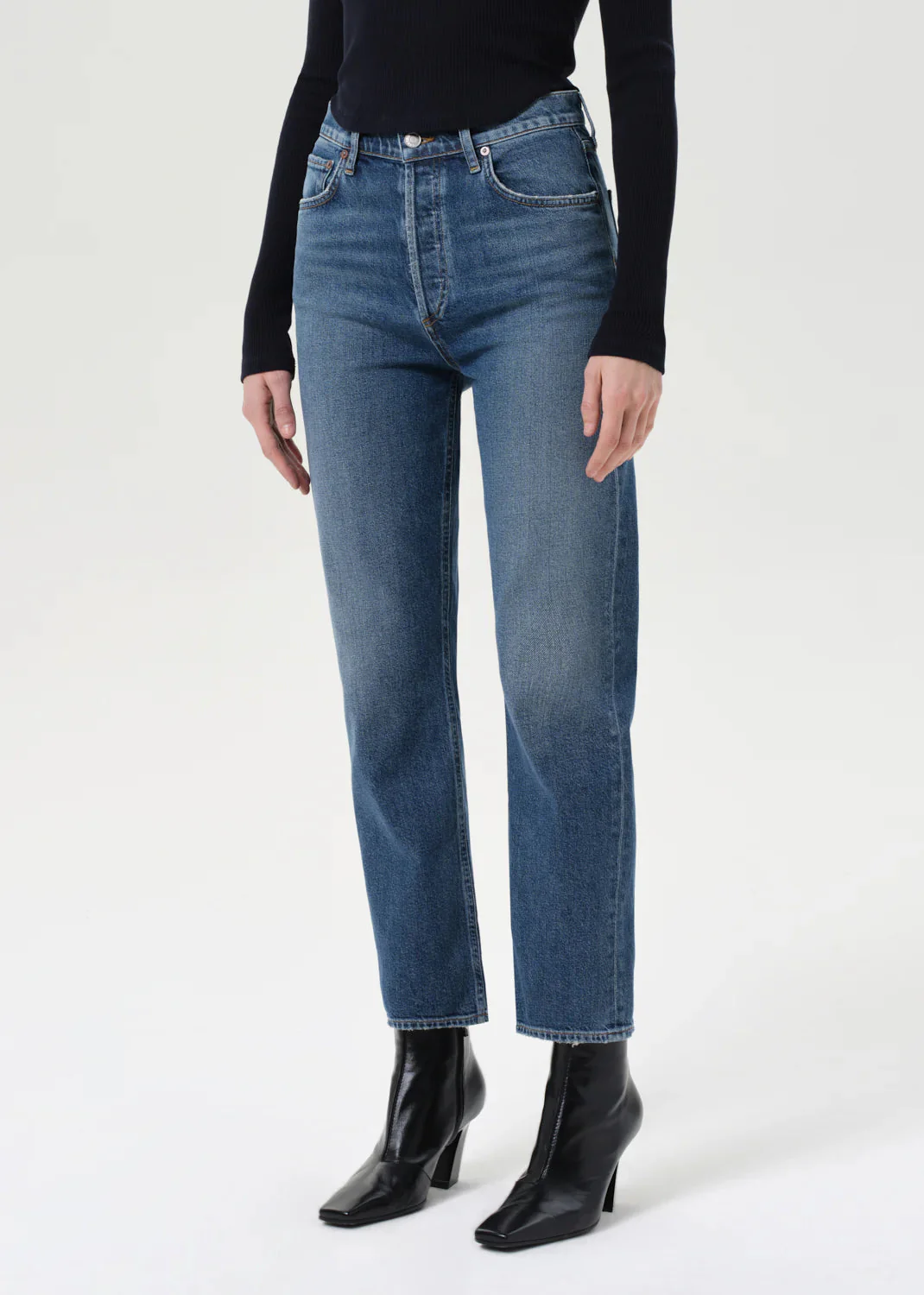 AGOLDE 90's Pinch Waist Crop Jeans - Image 5