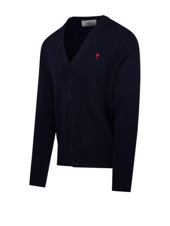 AMI Cardigan - Navy Red - Image 2