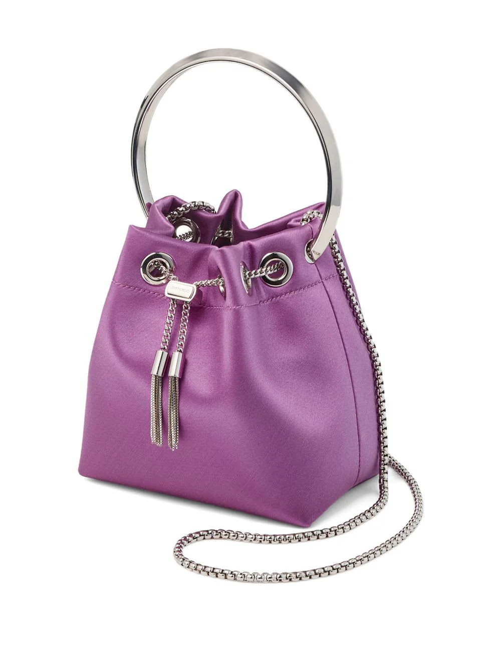 JIMMY CHOO Bon Bon Leather Bucket Bag - Purple - Image 2