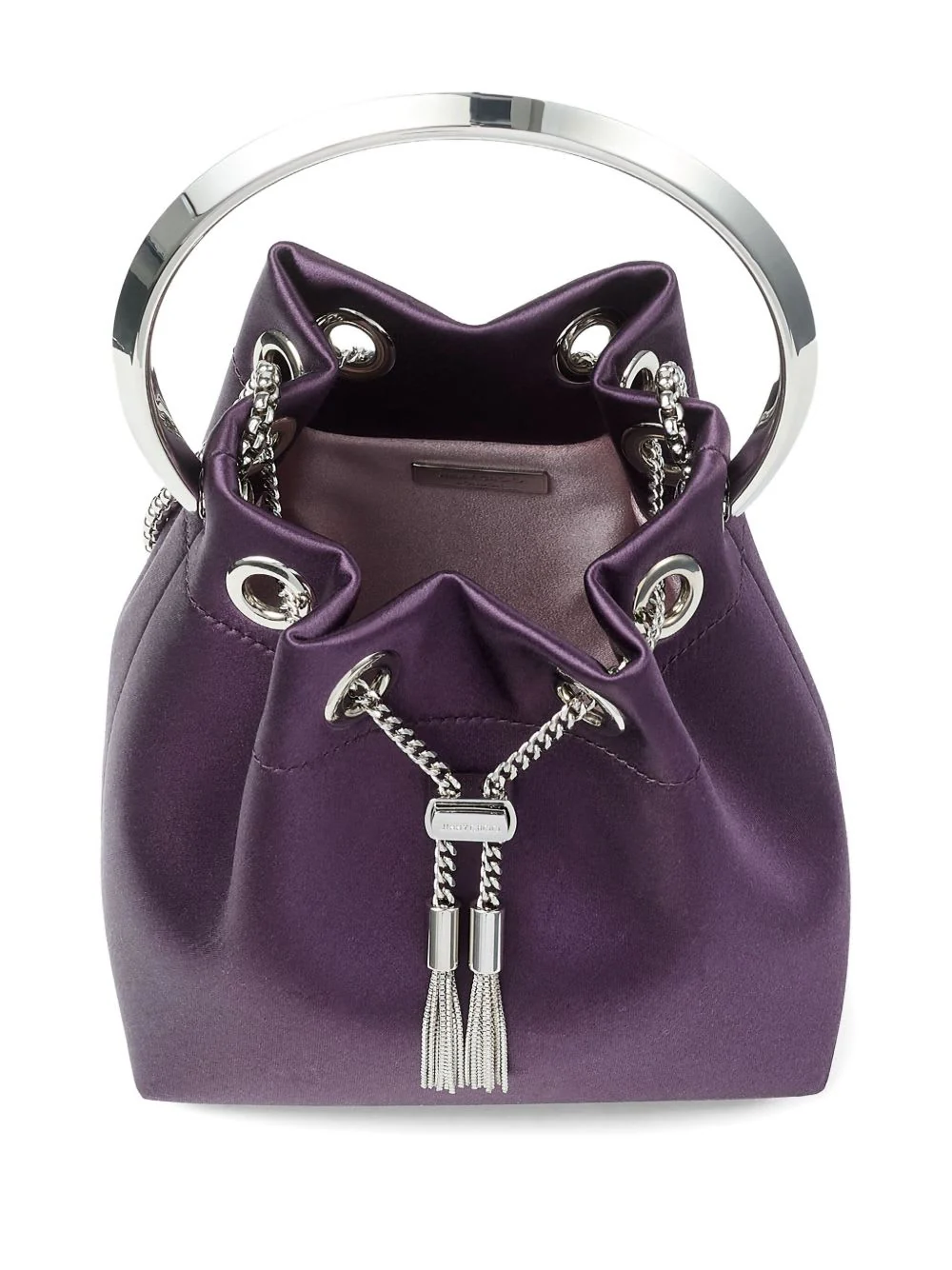 JIMMY CHOO Bon Bon Leather Bucket Bag - Bordeaux - Image 5