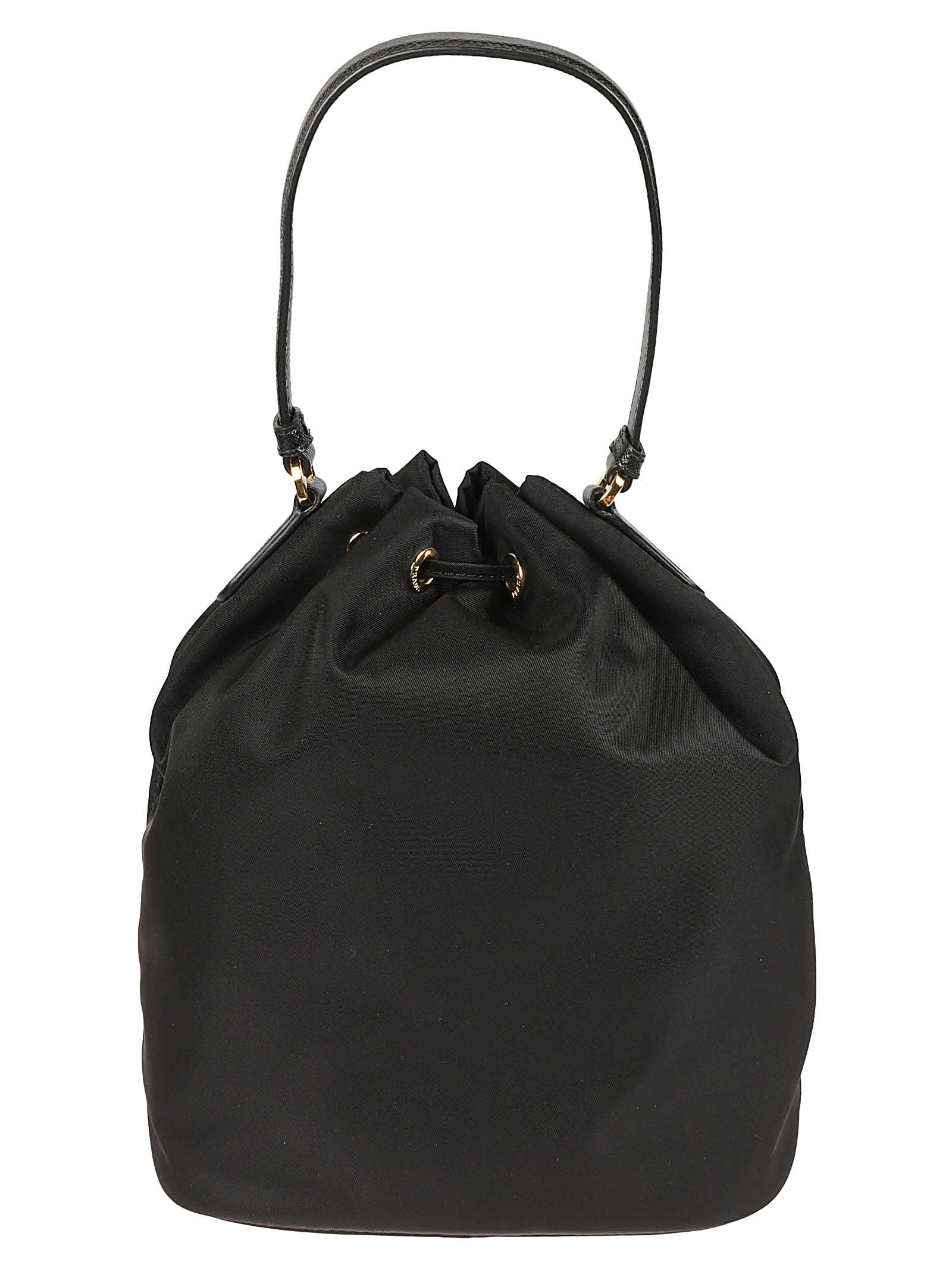 Prada Logo Plaque Bucket Bag - Nero - Image 2