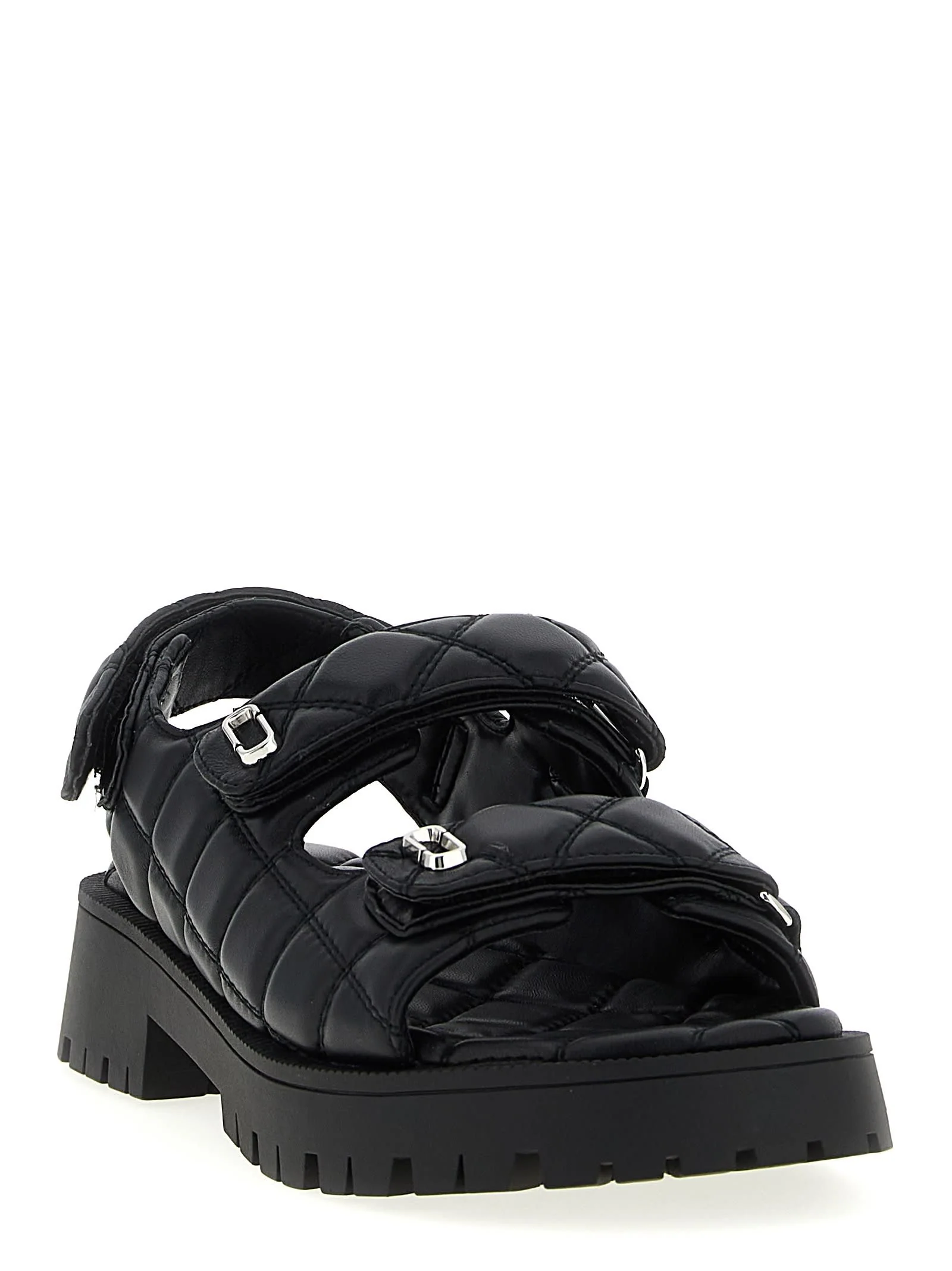 Marc Jacobs The Quilted Sunny Sandals - Black - Image 2