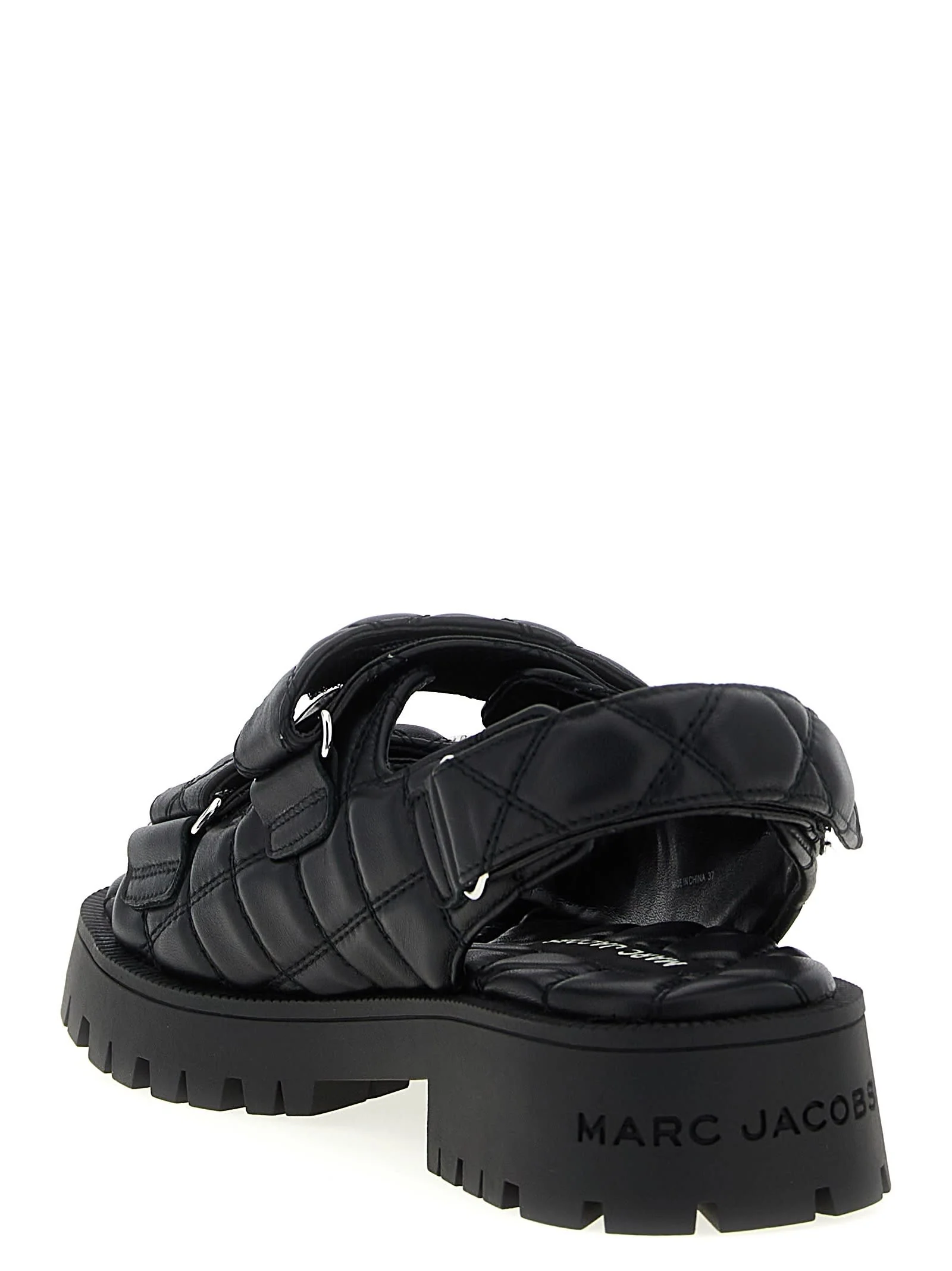 Marc Jacobs The Quilted Sunny Sandals - Black - Image 3
