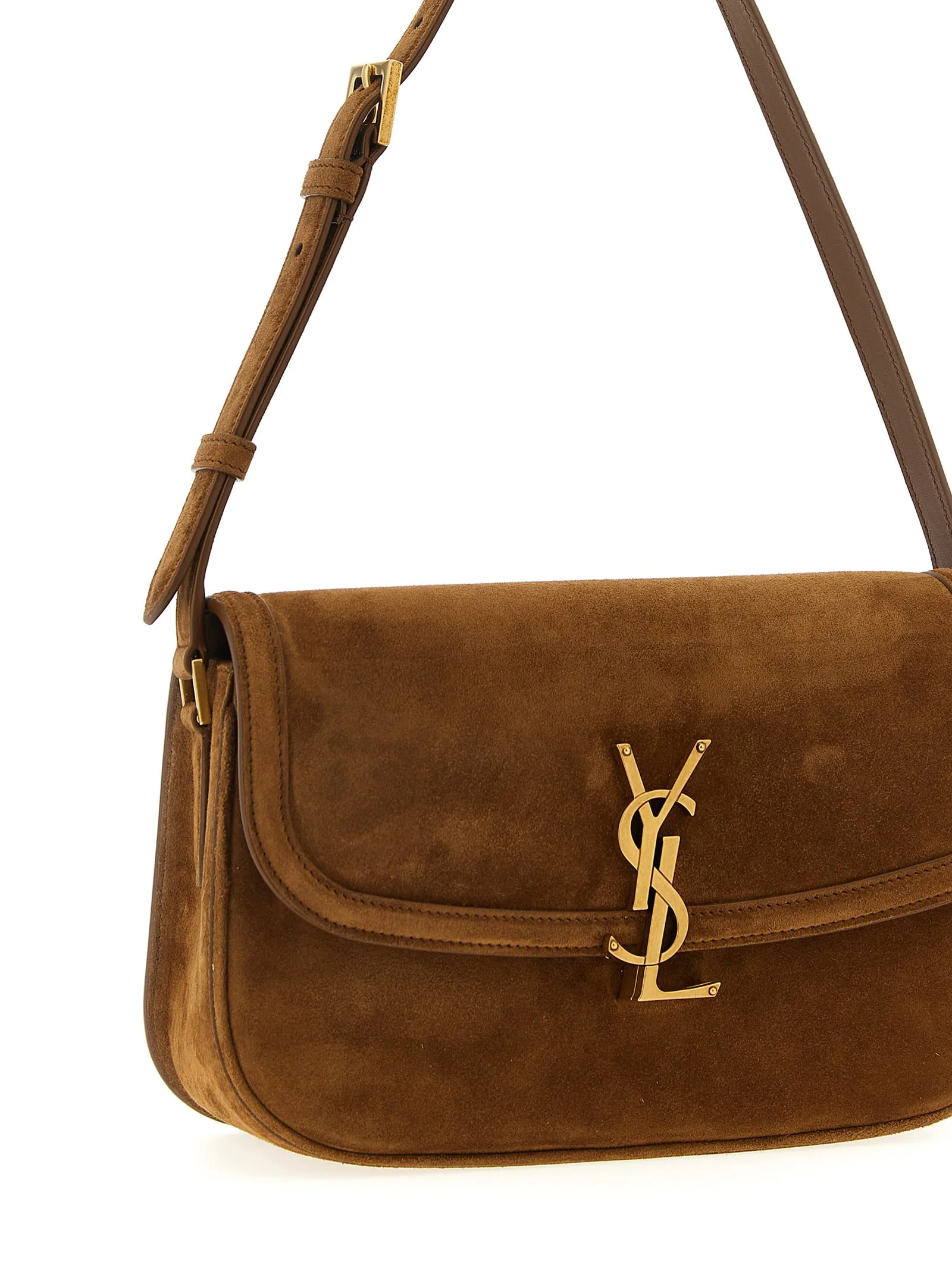 Saint Laurent Solferino Medium Shoulder Bag - Cognac - Image 3