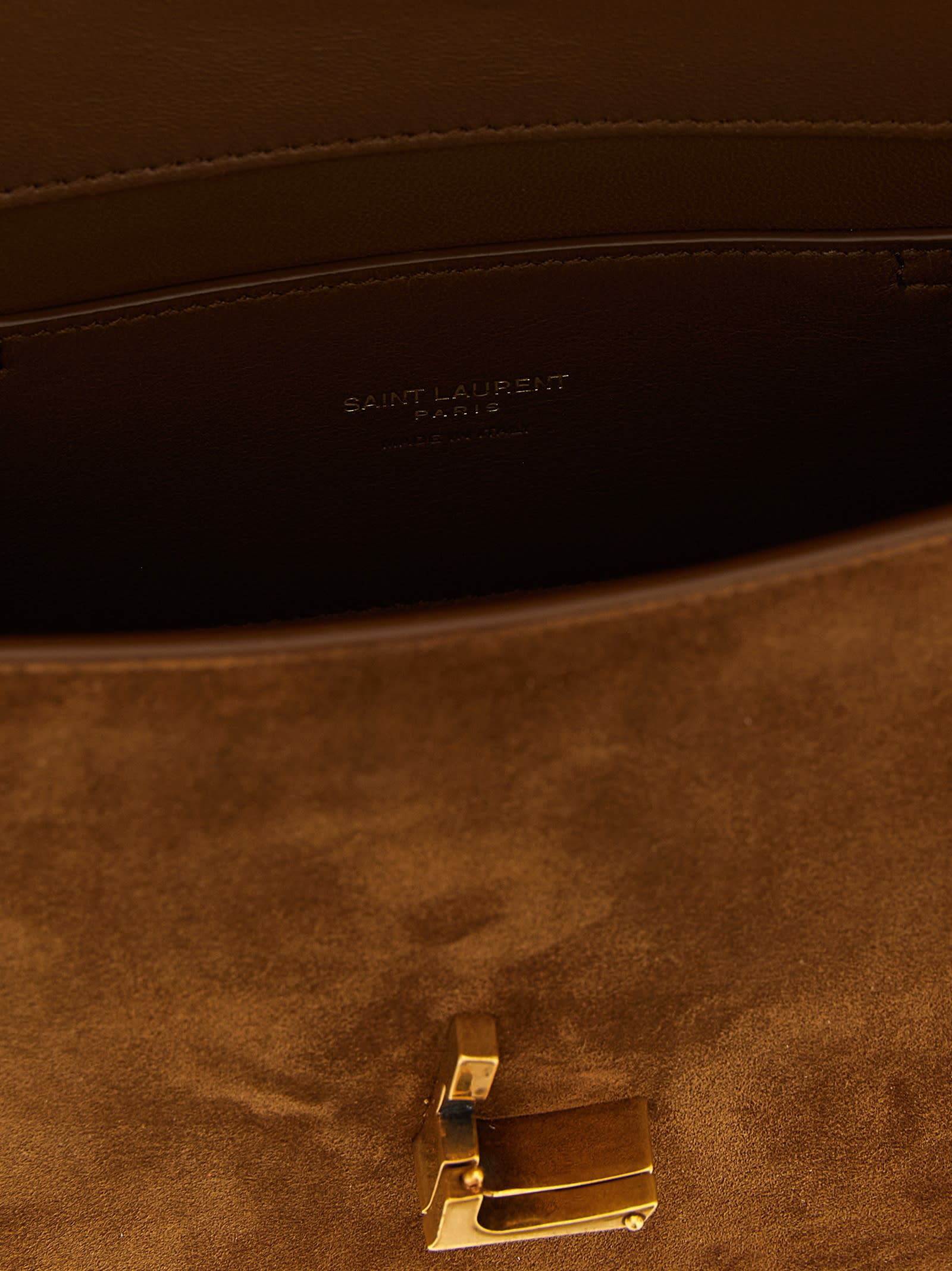 Saint Laurent Solferino Medium Shoulder Bag - Cognac - Image 4