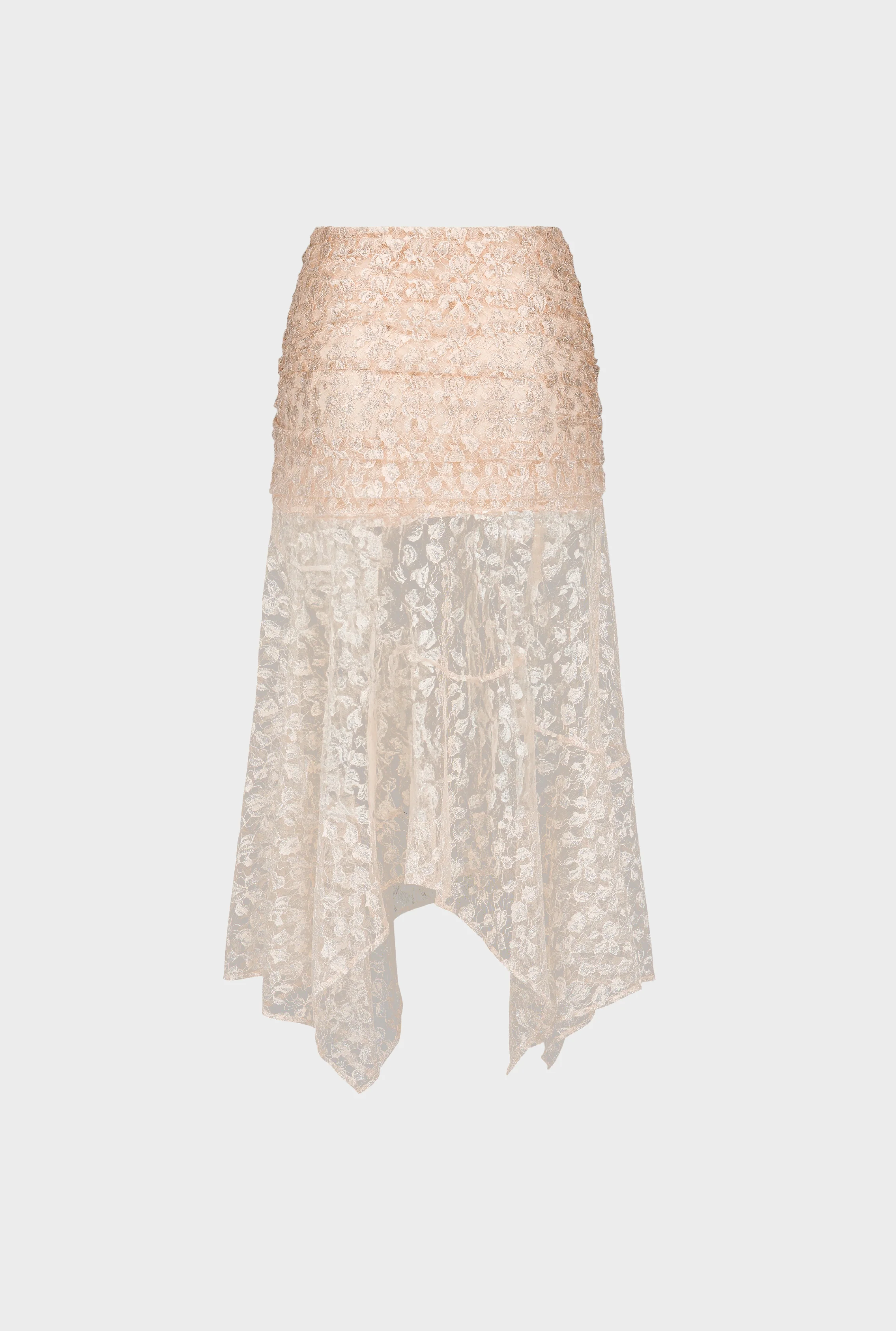 SAEMDI Metallic Lace Skirt - Image 2