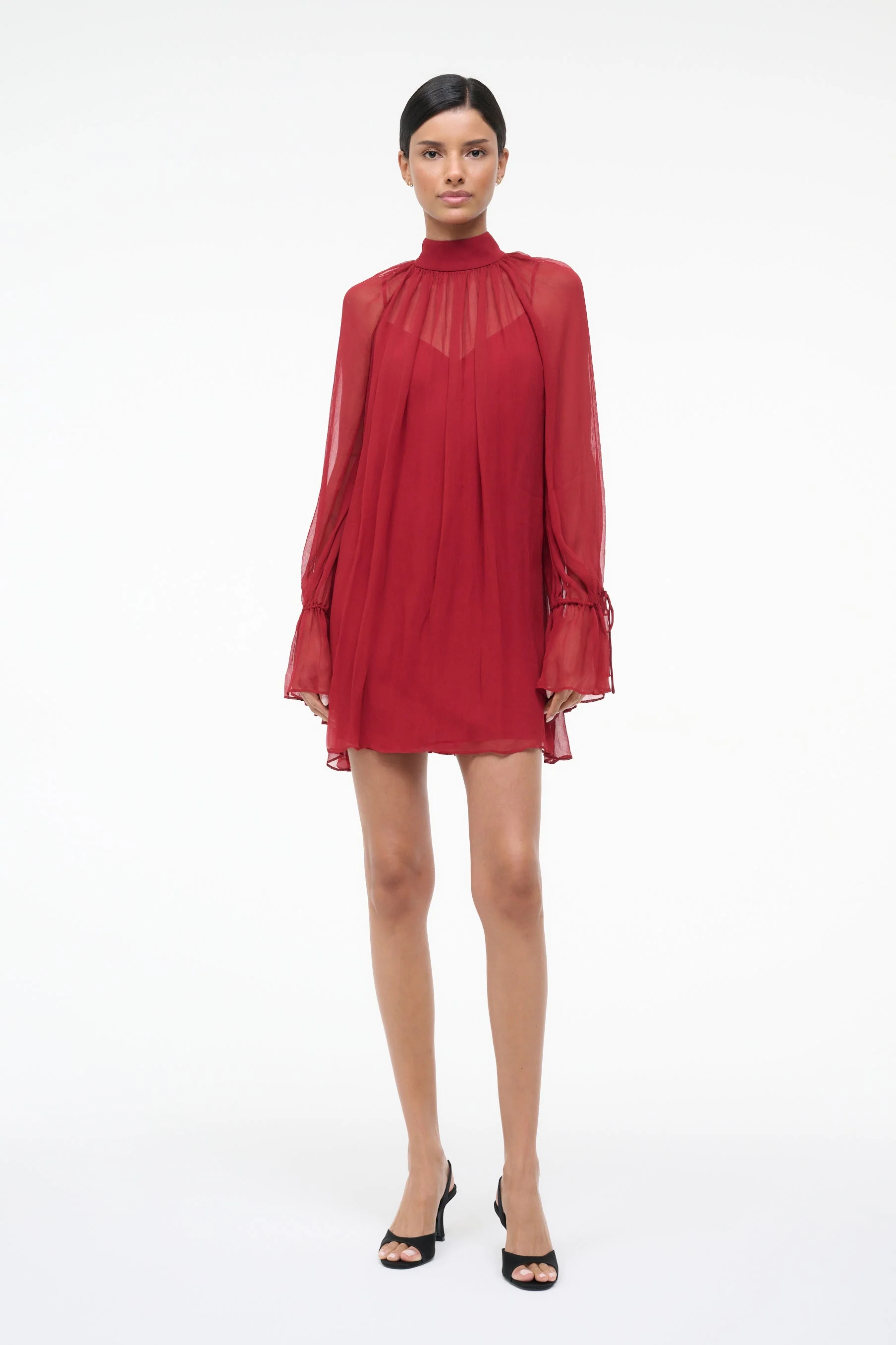Staud Roux Dress - Pomegranate - Image 3