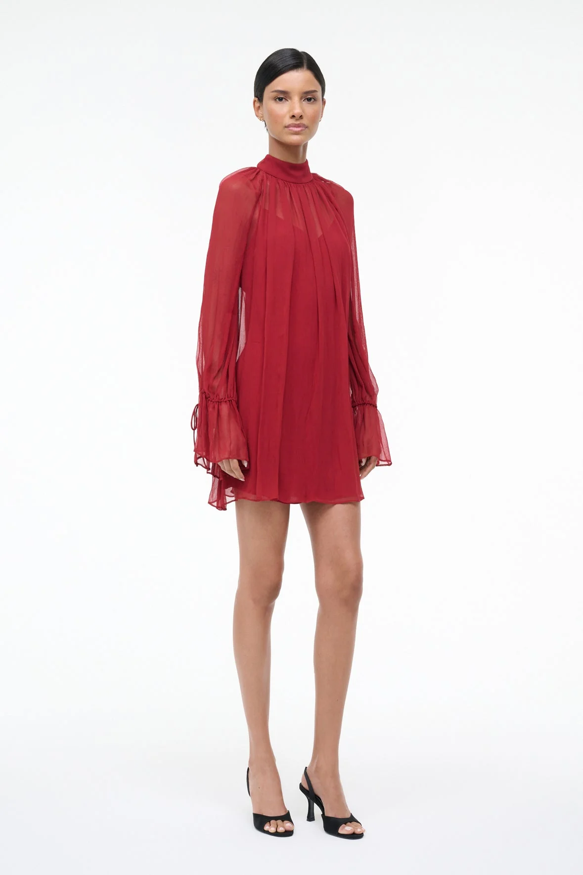 Staud Roux Dress - Pomegranate - Image 4