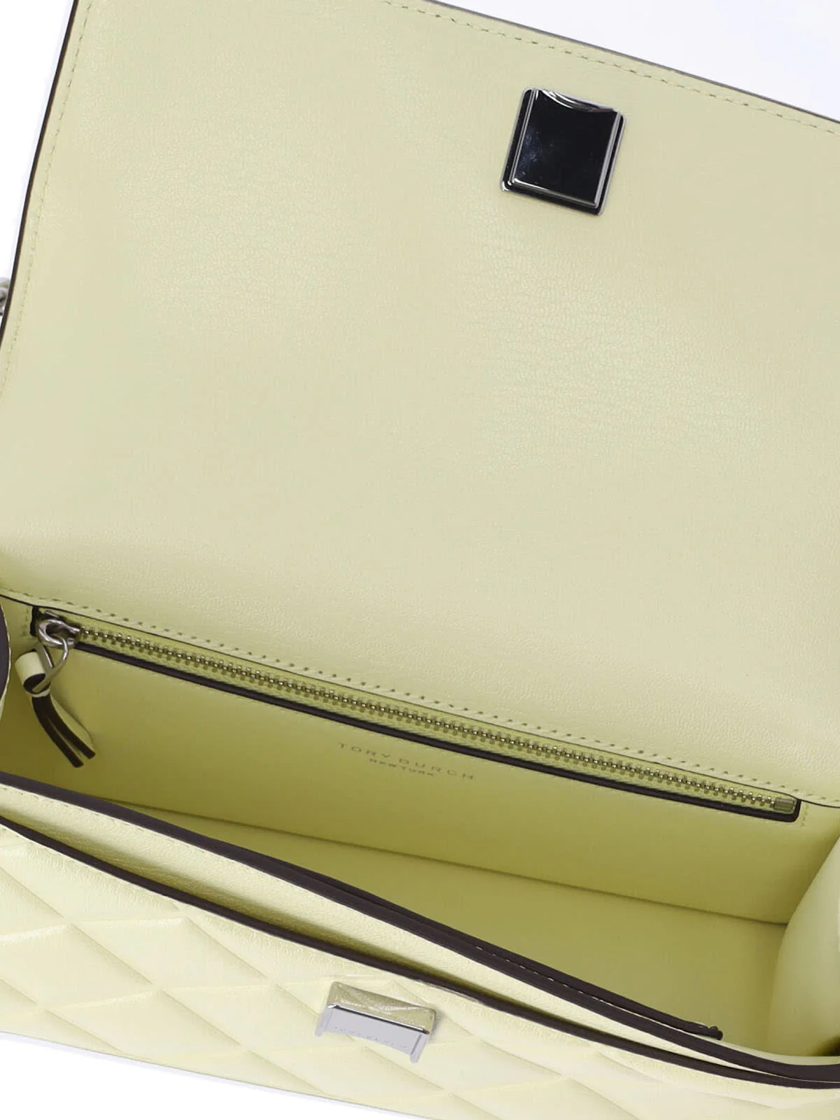 Tory Burch Fleming Small Shoulder Bag - Yellow - Image 4