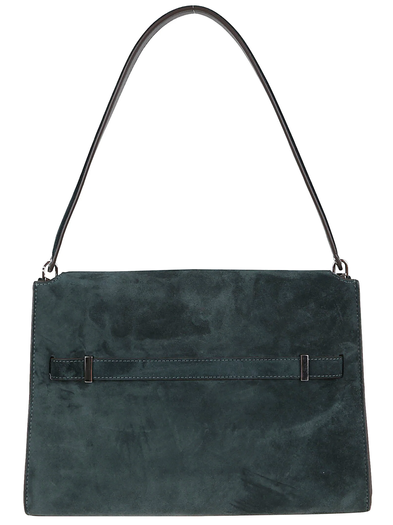 Tory Burch Lee Radziwill Suede Large Shoulder Bag - Warm Teal - Image 2
