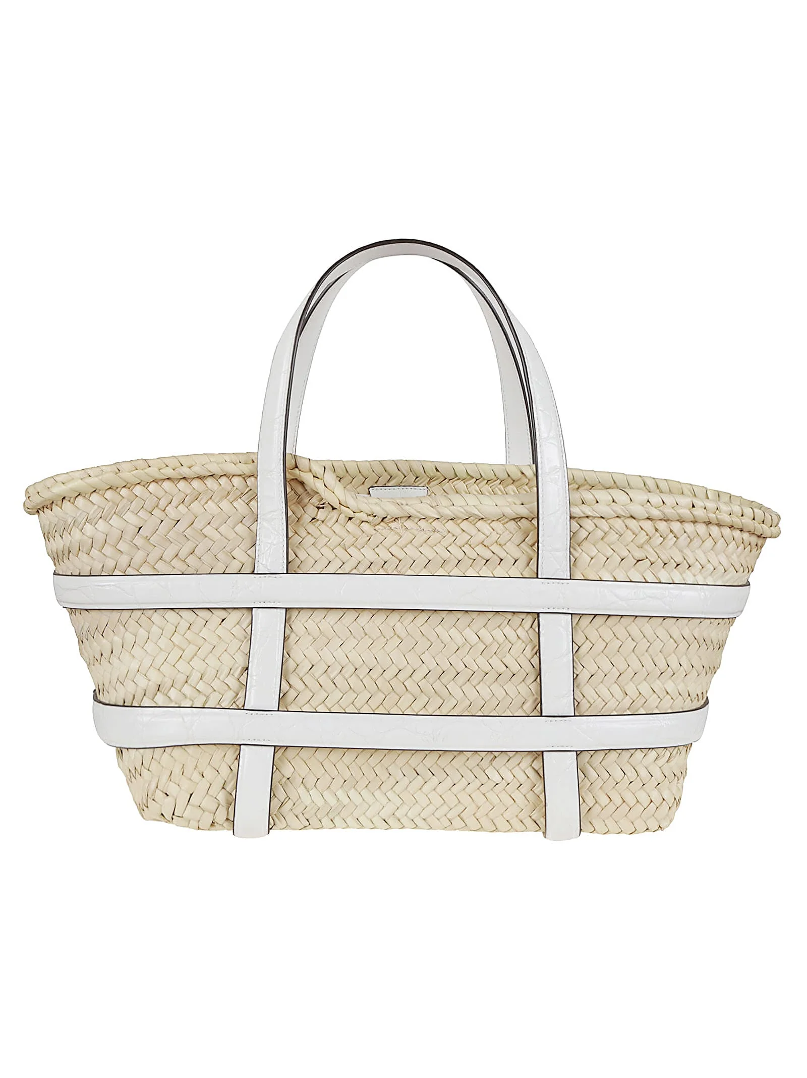 Tory Burch Ella Straw Basket Shoulder Bag - Blanc - Image 2