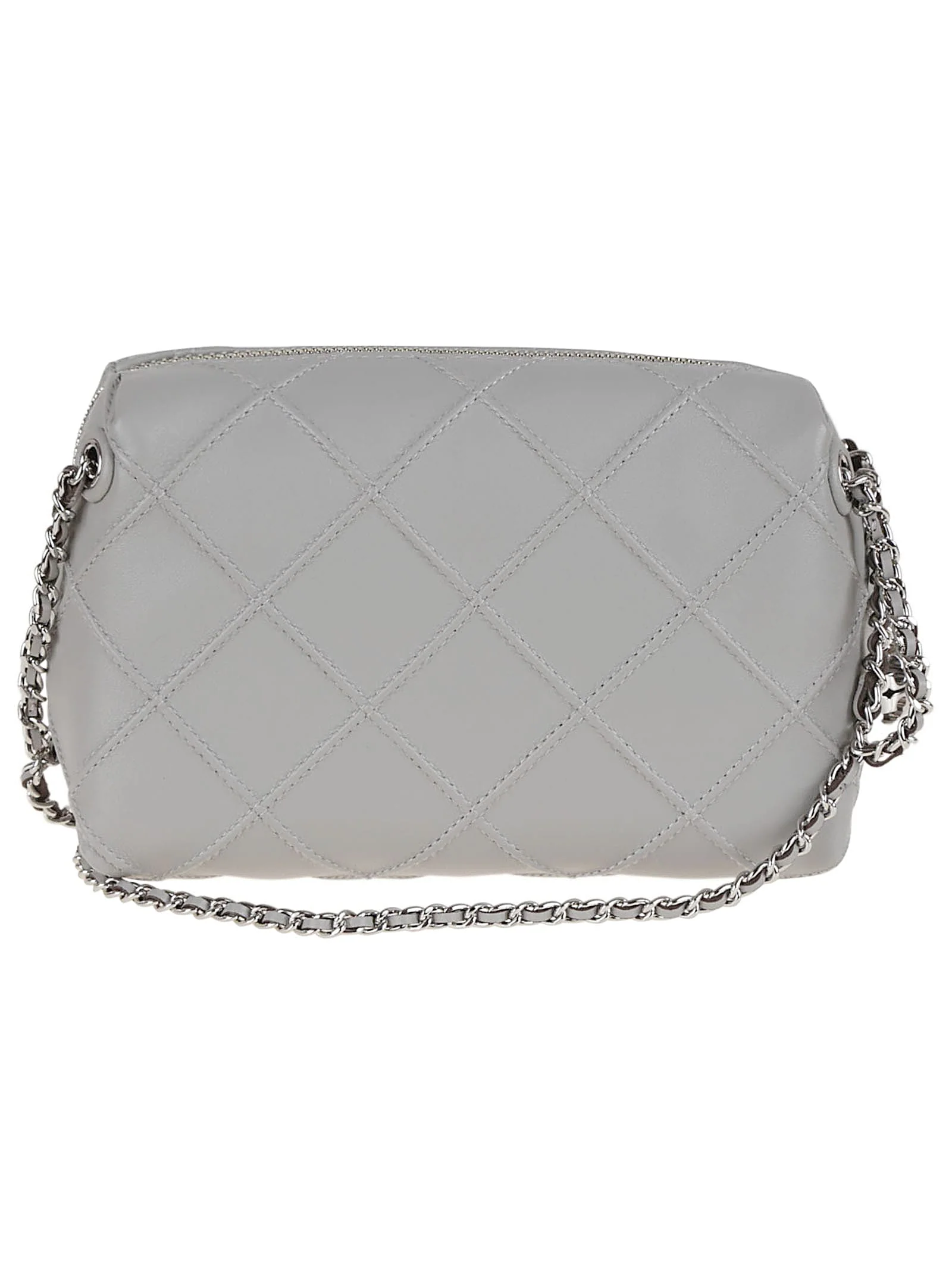 Tory Burch Fleming Small Crossbody Bag - Gray - Image 2