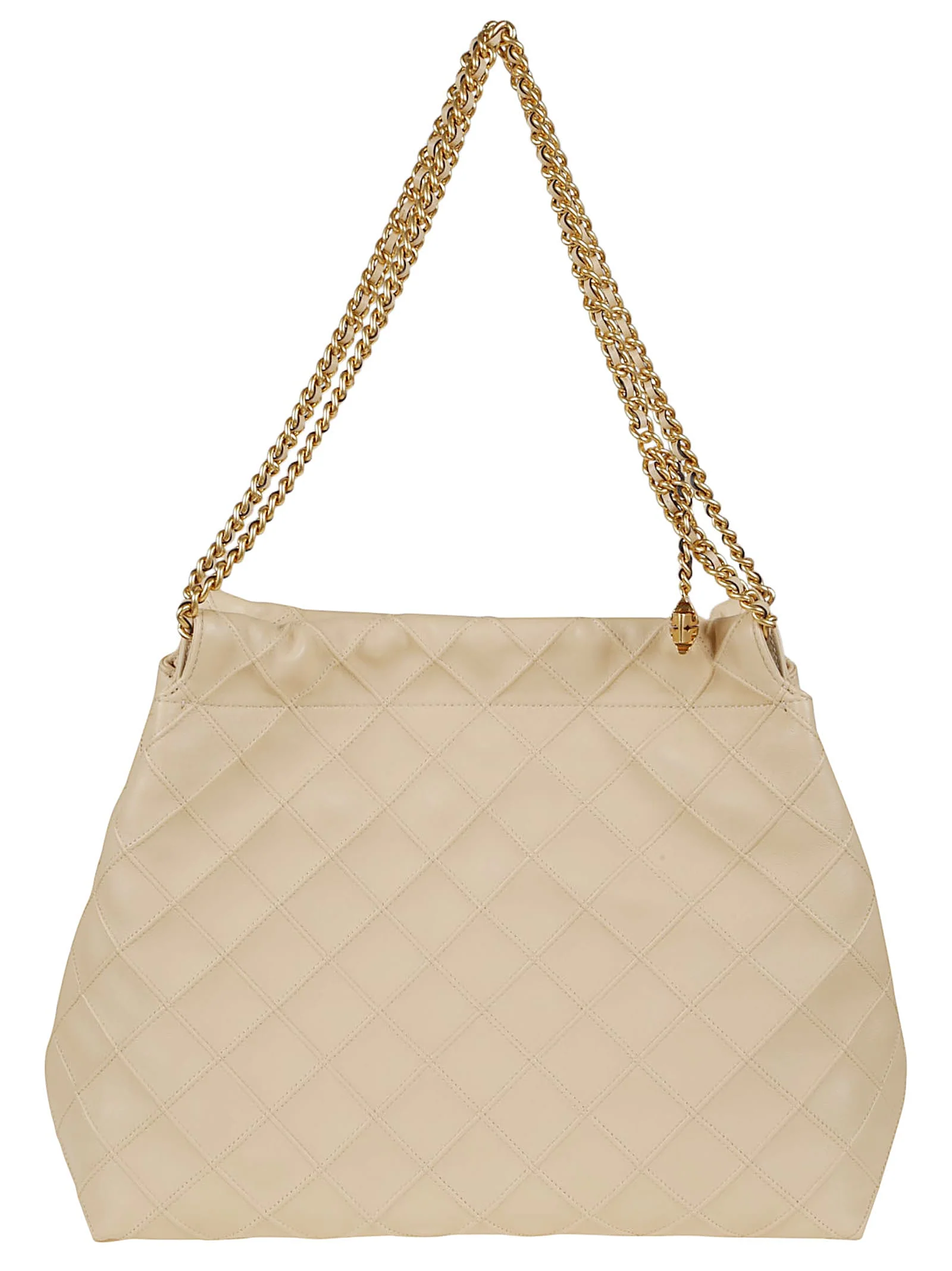 Tory Burch Fleming Hobo Shoulder Bag - Vanilla Soft Serve - Image 2
