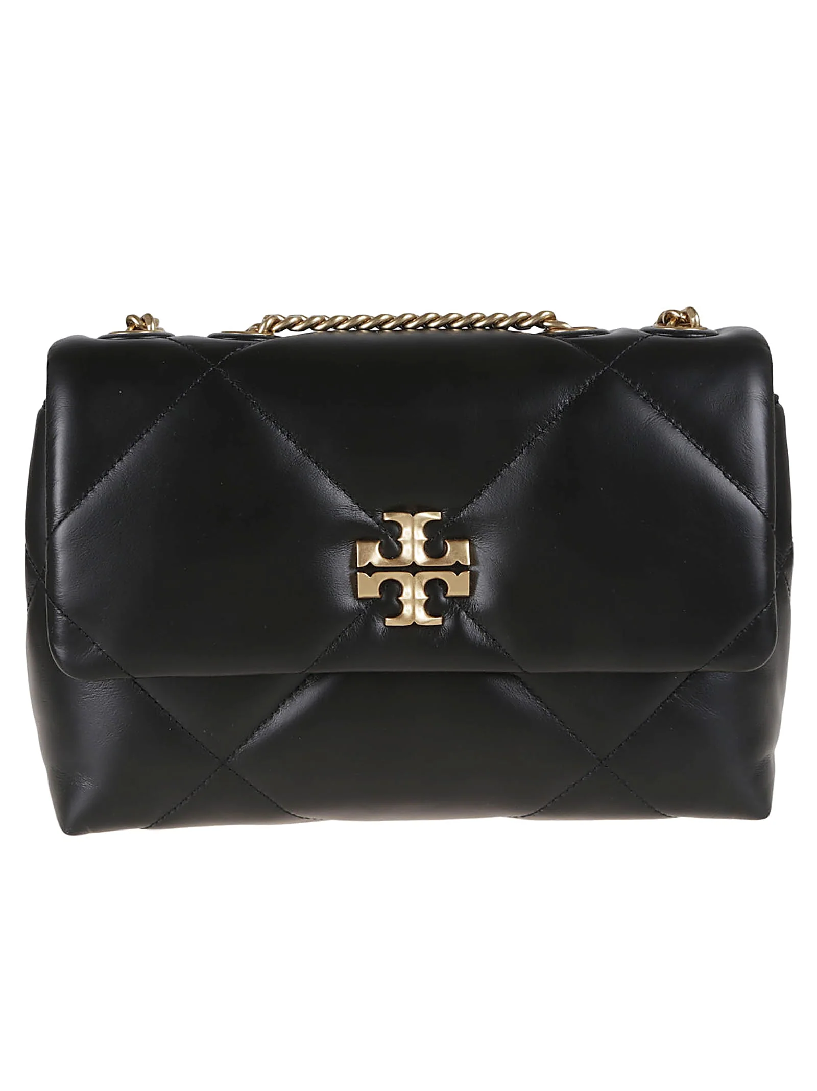 Tory Burch Kira Diamond Quilt Small Convertible Shoulder Bag - Black