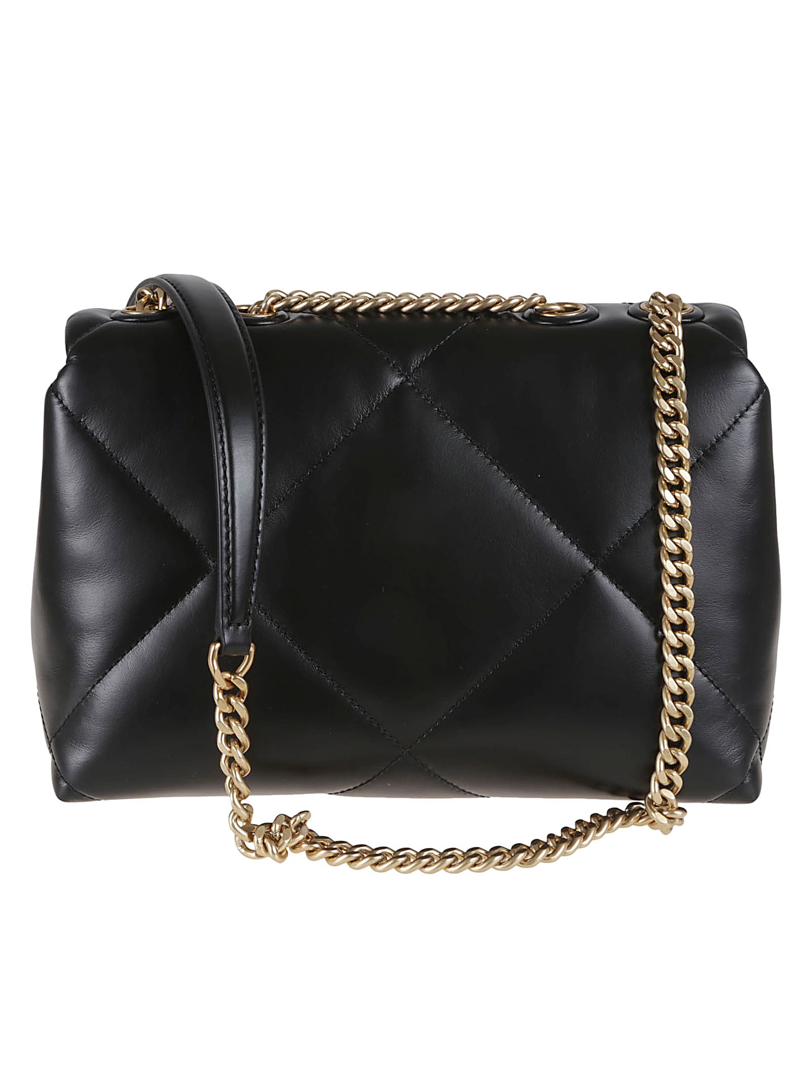 Tory Burch Kira Diamond Quilt Small Convertible Shoulder Bag - Black - Image 2