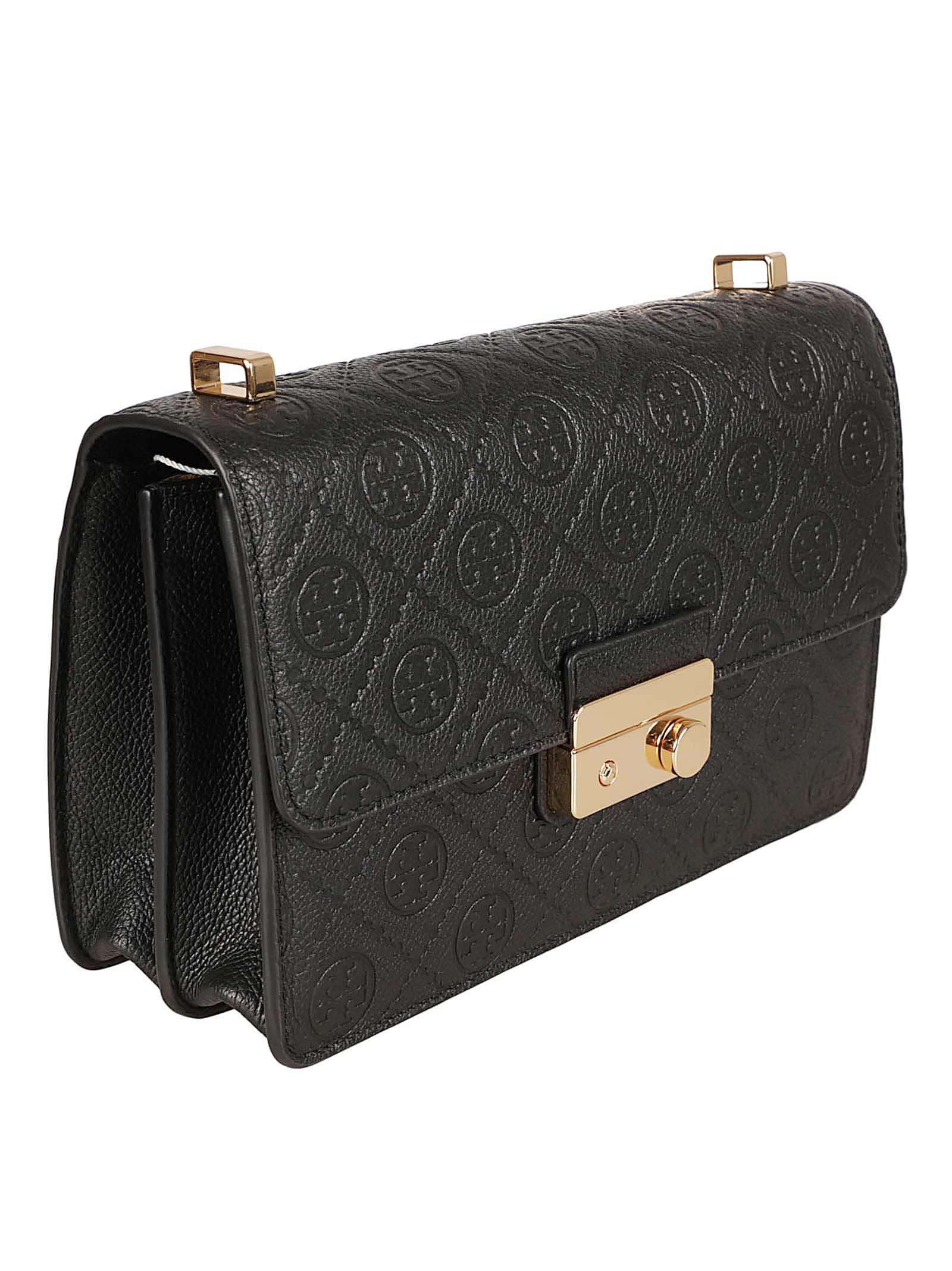 Tory Burch T Monogram Shoulder Bag - Black - Image 3