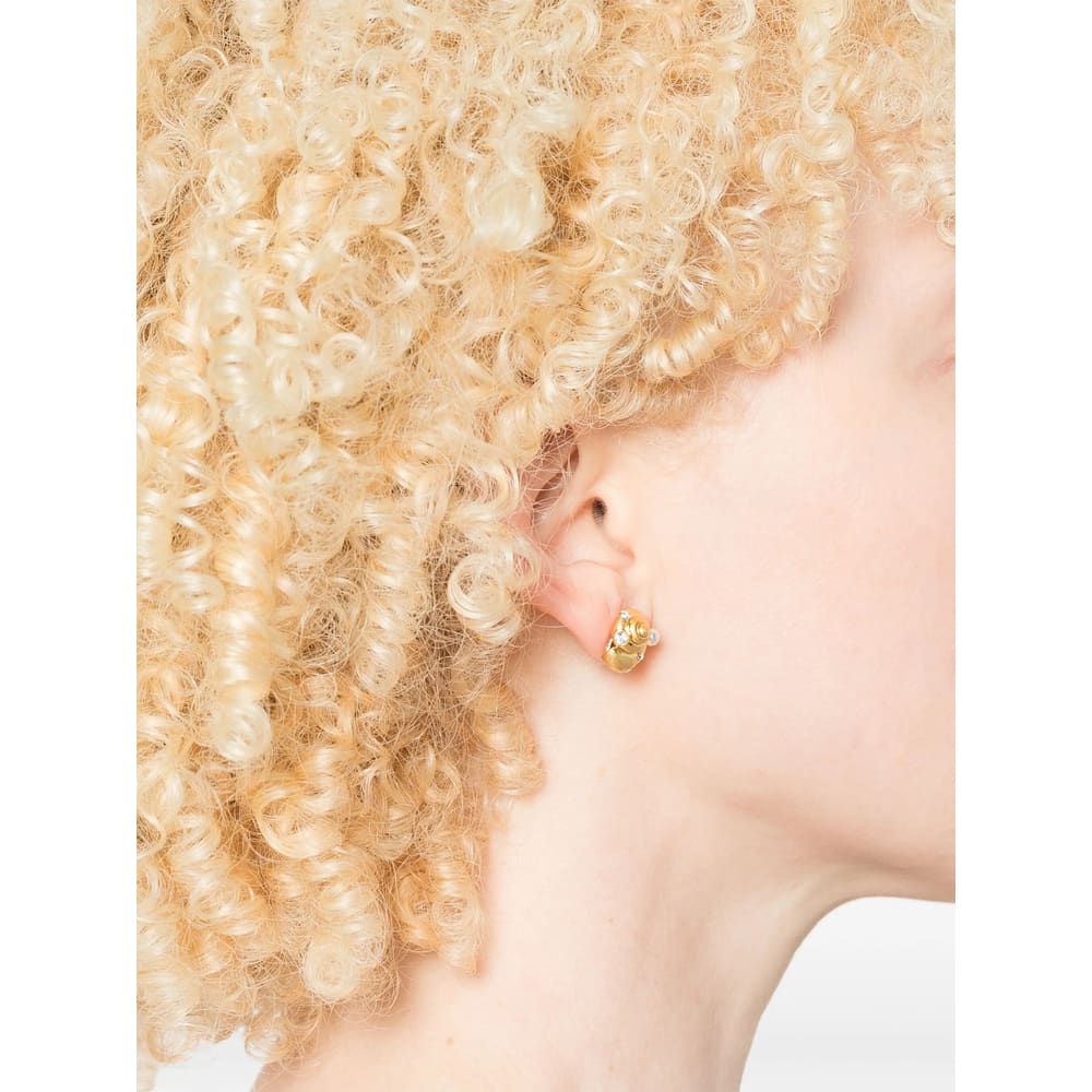 Kate Spade Earrings - Gold/White - Image 2
