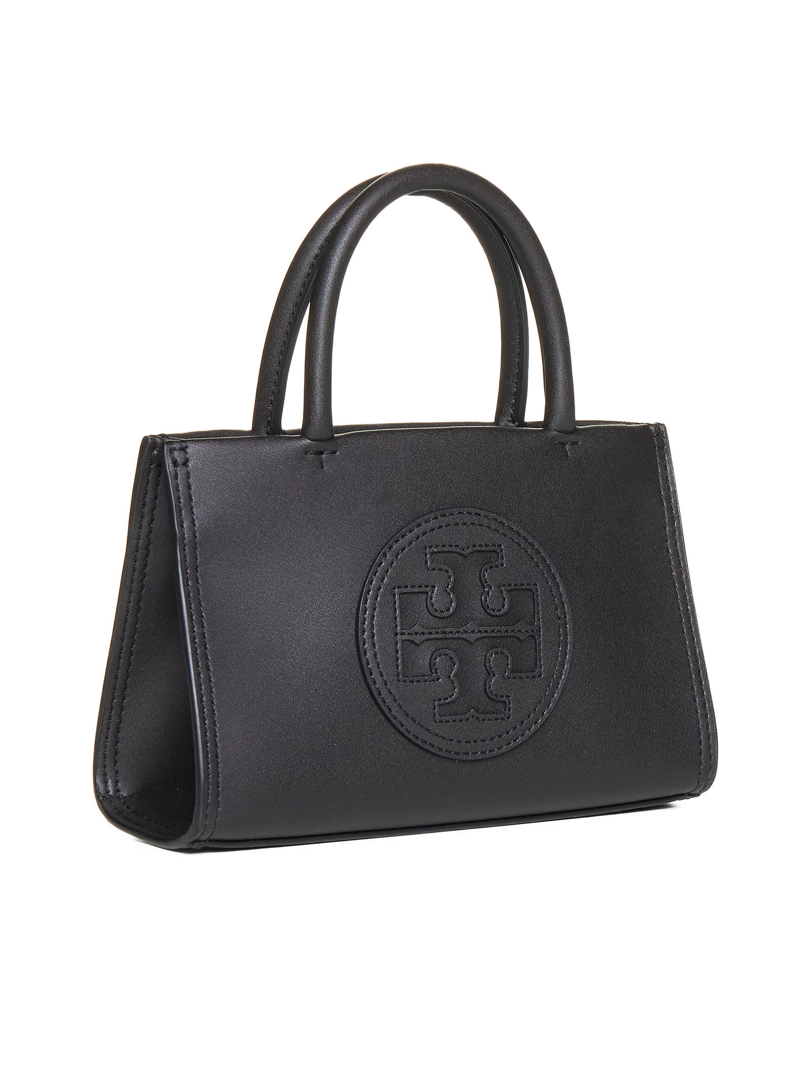 Tory Burch Ella Leather Mini Bag - Black - Image 2