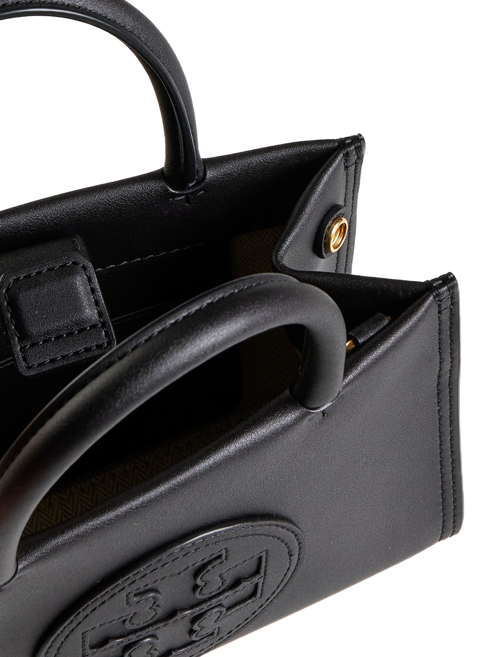 Tory Burch Ella Leather Mini Bag - Black - Image 4