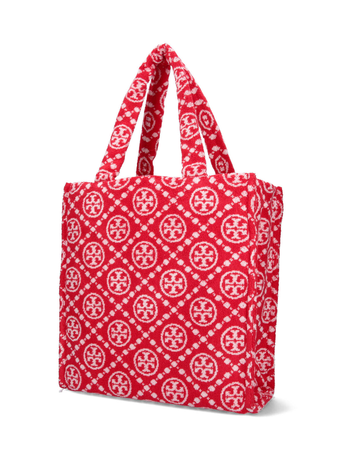 Tory Burch T Monogram Terry Tote Bag - Rosso - Image 2