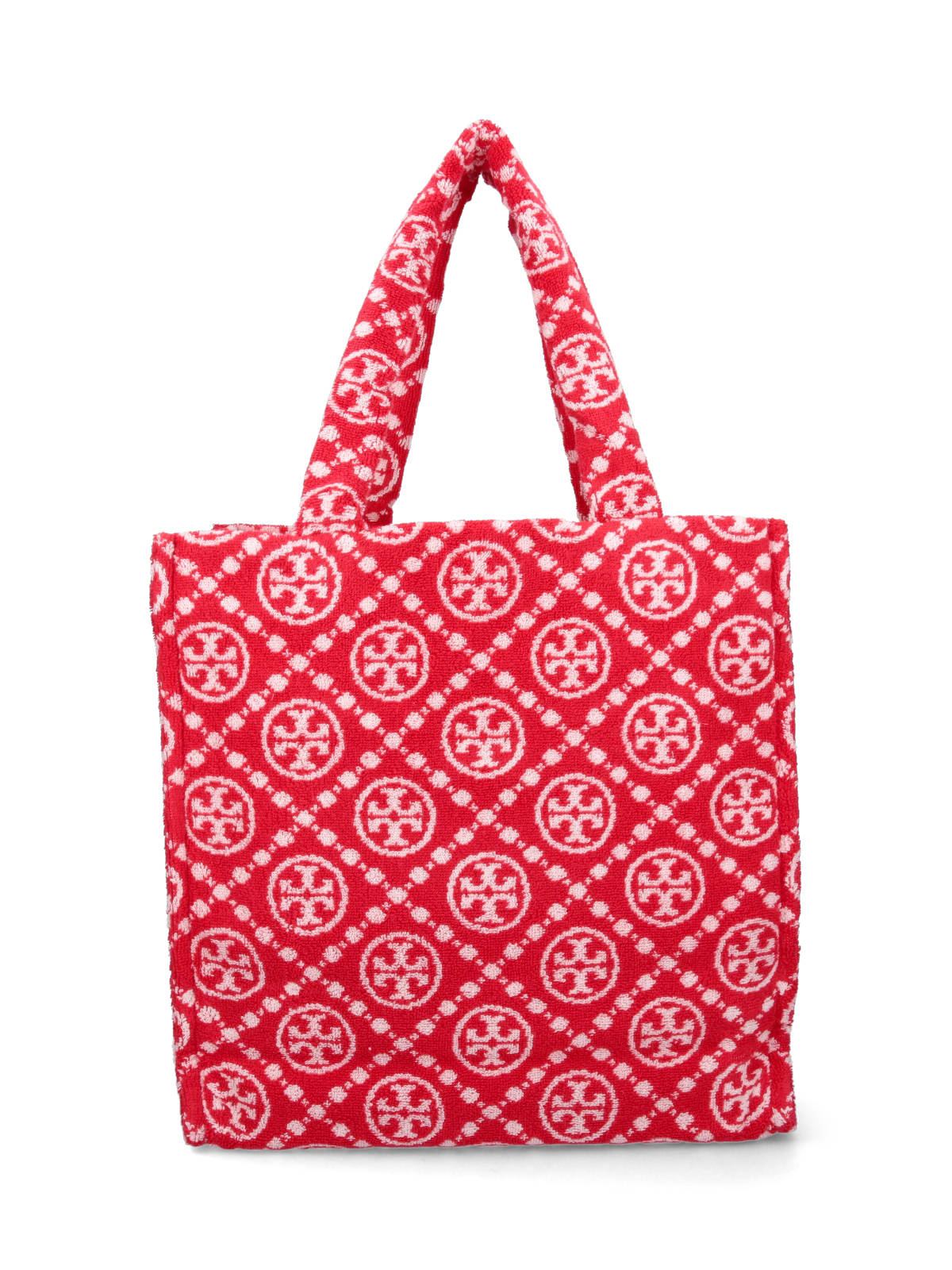 Tory Burch T Monogram Terry Tote Bag - Rosso - Image 3