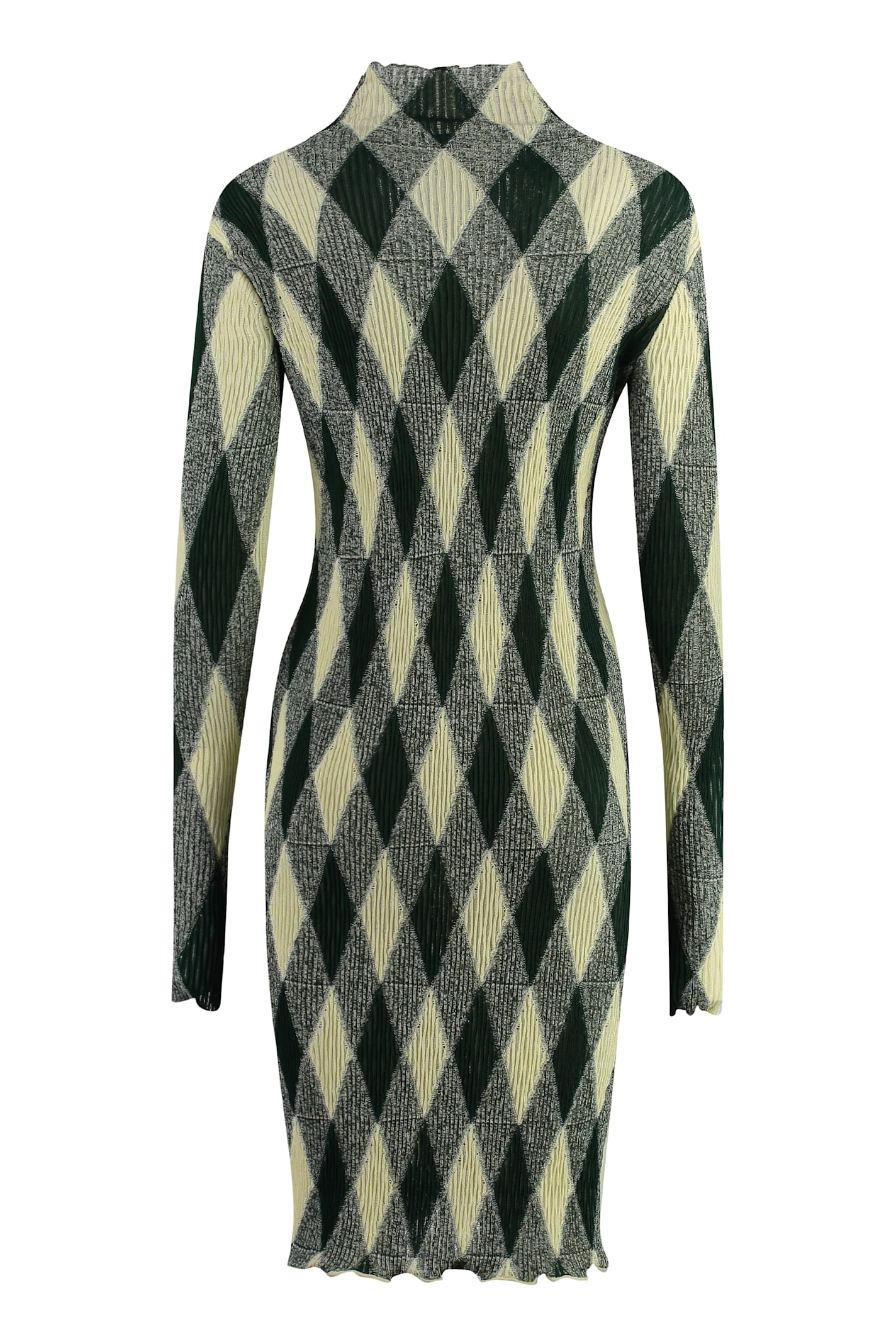 Burberry Cotton-silk Blend Dress - Green - Image 2
