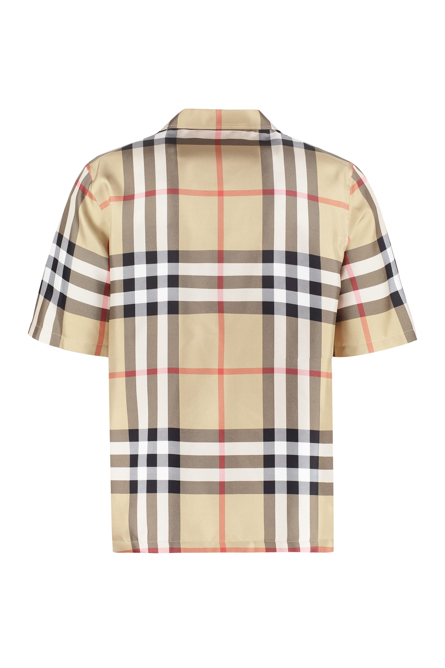Burberry Short Sleeve Silk Shirt - Beige - Image 2