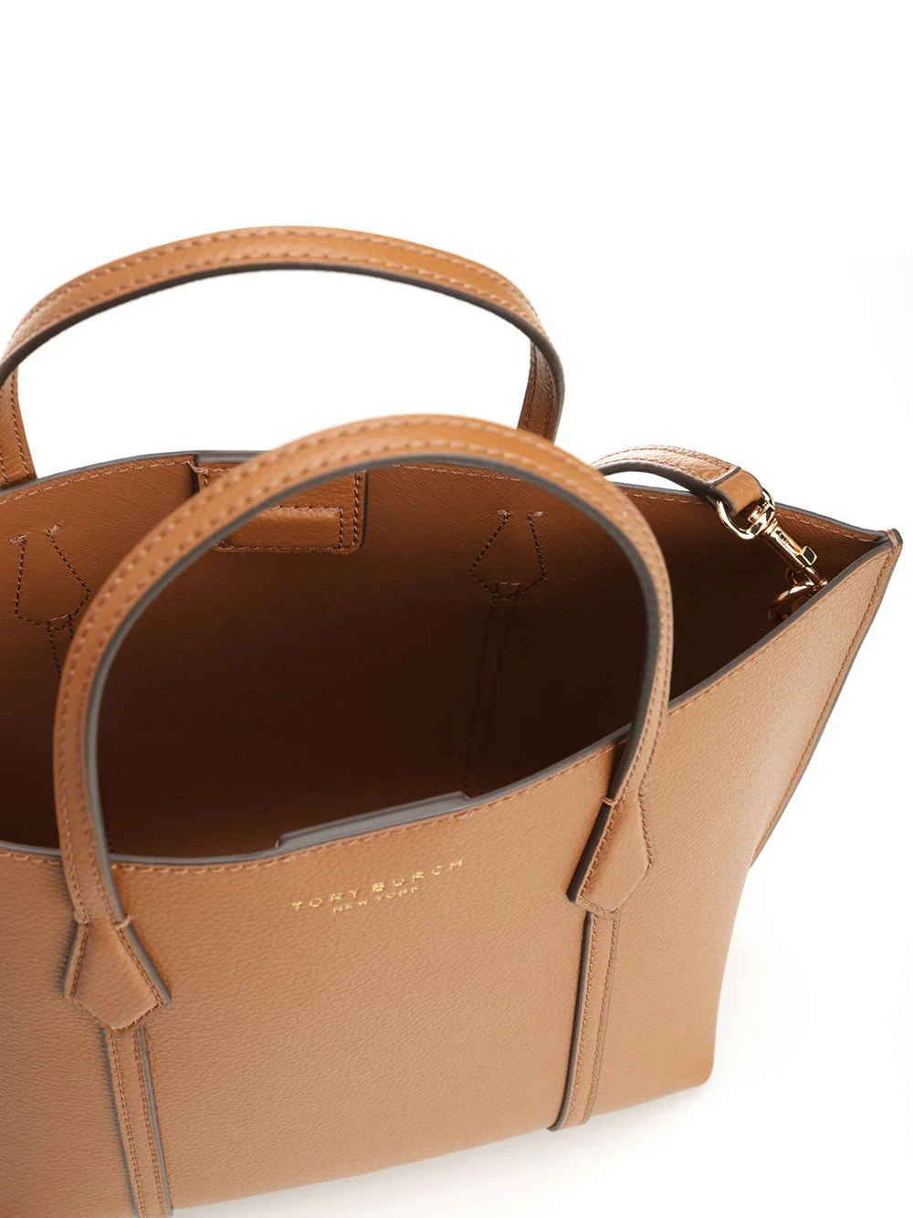 Tory Burch Perry Shopping Tote Bag - Autumn Brown - Image 4