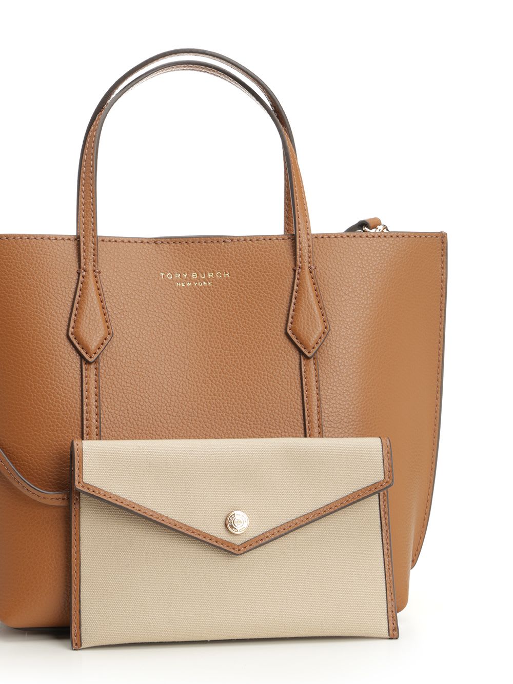 Tory Burch Perry Shopping Tote Bag - Autumn Brown - Image 5