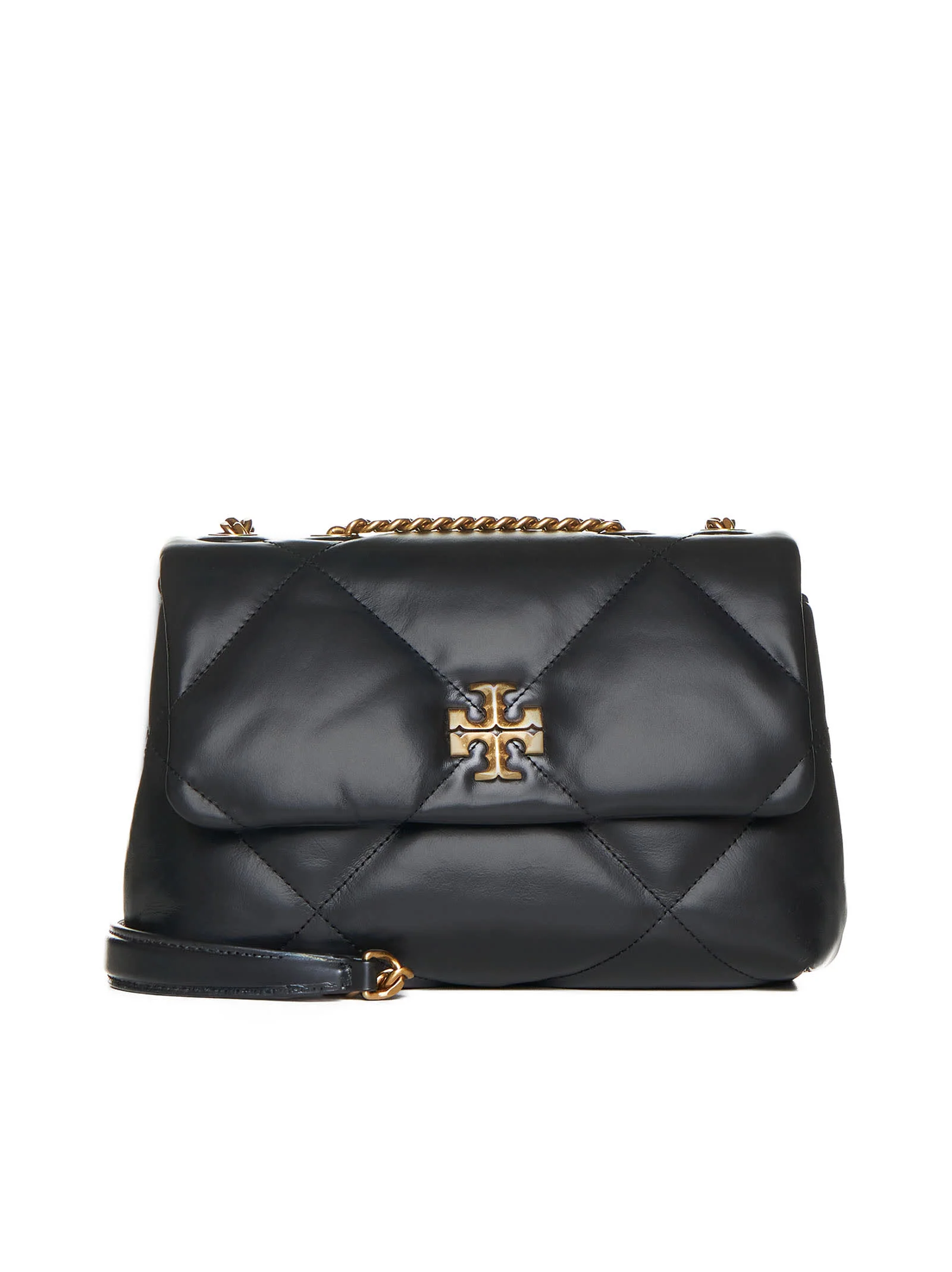 Tory Burch Kira Diamond Quilt Convertible Shoulder Bag - Black