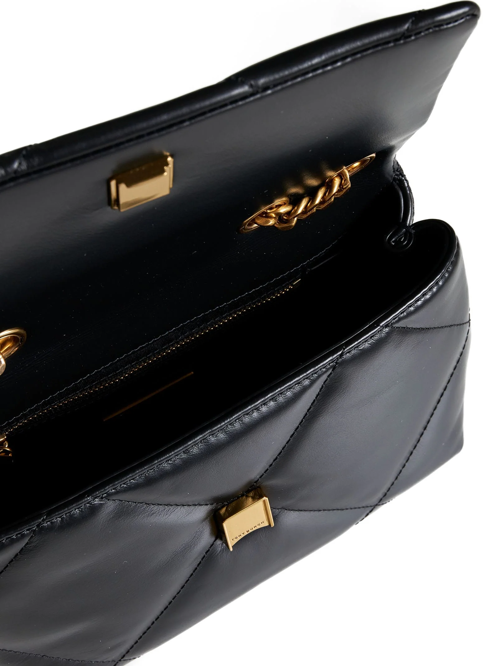 Tory Burch Kira Diamond Quilt Convertible Shoulder Bag - Black - Image 5