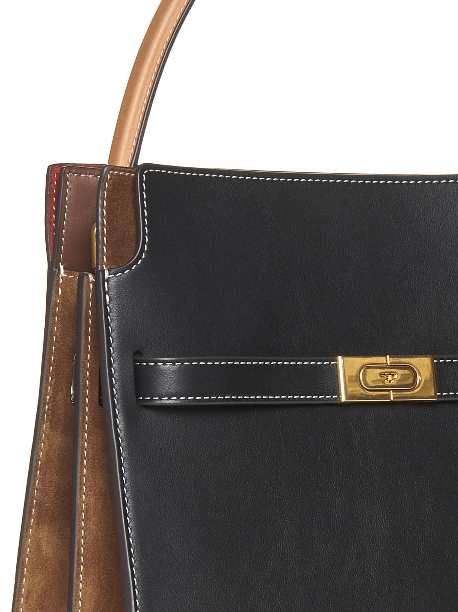 Tory Burch Double Lee Radziwill Handbag - Black - Image 4
