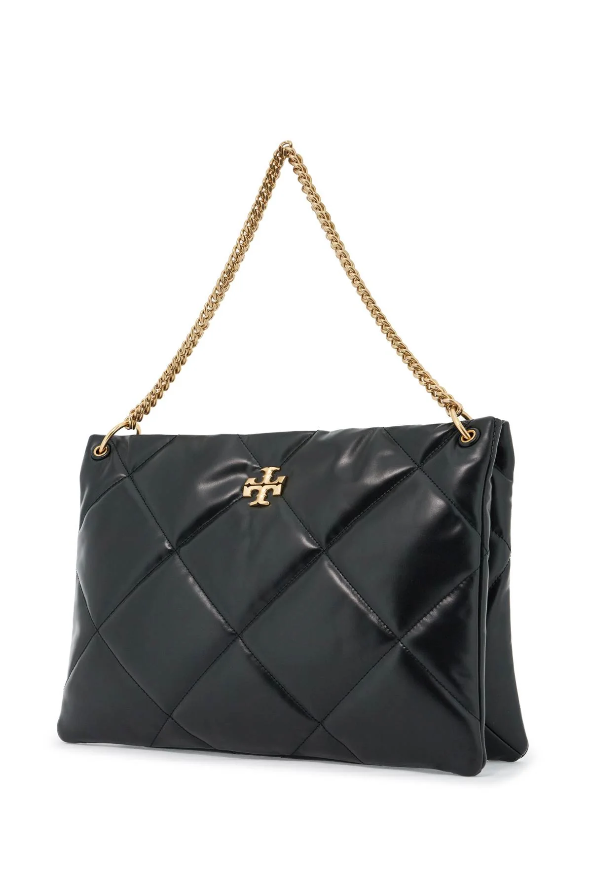 Tory Burch Kira Diamond Quilt Satchel Bag - Black - Image 3