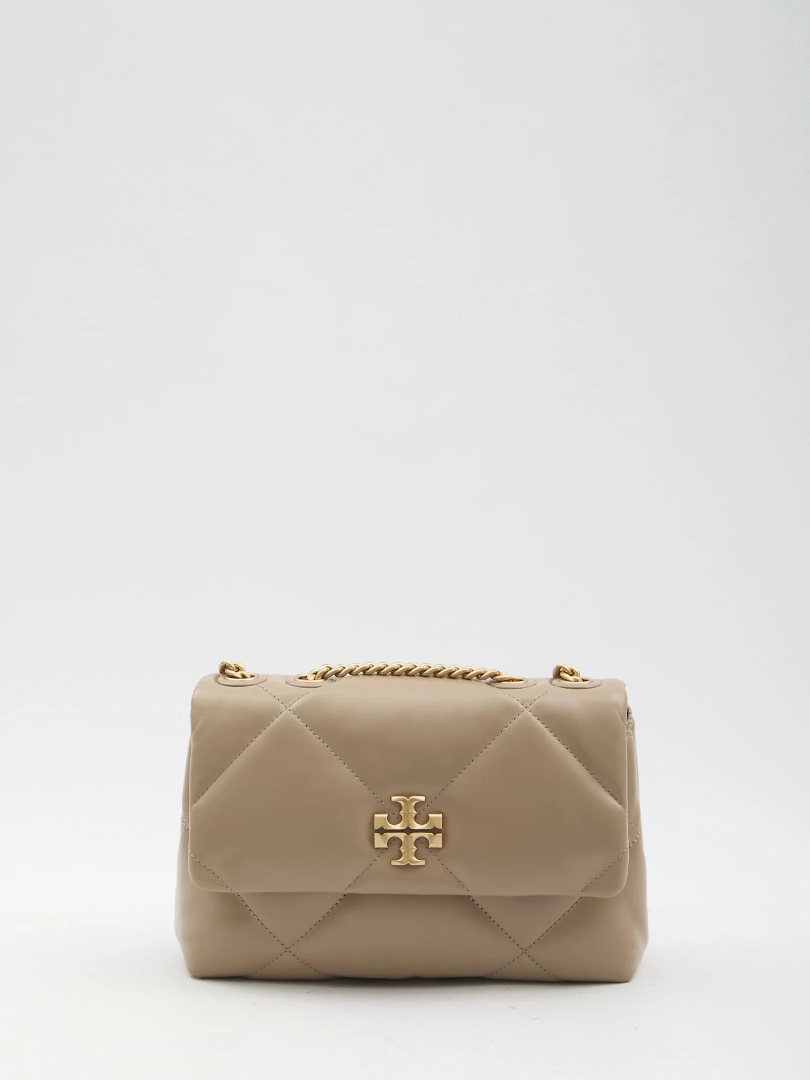 Tory Burch Kira Diamond Quilt Small Convertible Shoulder Bag - Beige