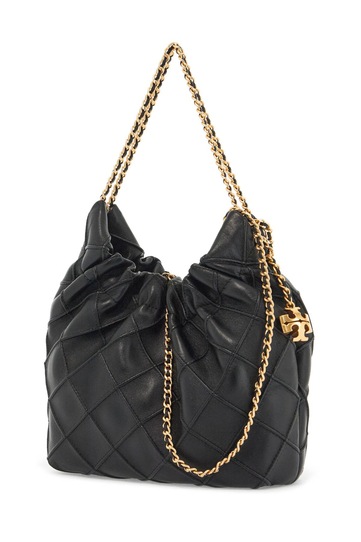 Tory Burch Mini Fleming Hobo Bag - Black - Image 3