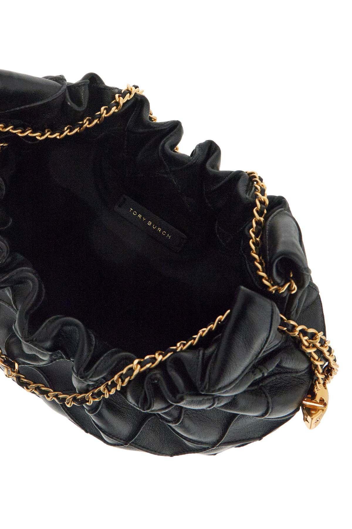 Tory Burch Mini Fleming Hobo Bag - Black - Image 4