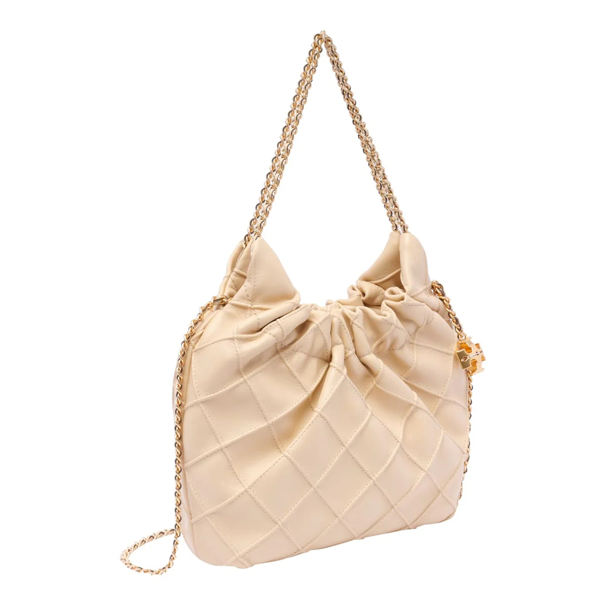 Tory Burch Mini Fleming Hobo Bag - Beige - Image 2