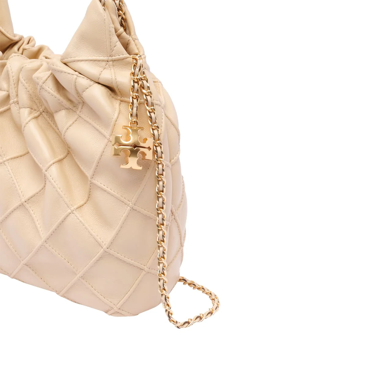 Tory Burch Mini Fleming Hobo Bag - Beige - Image 4