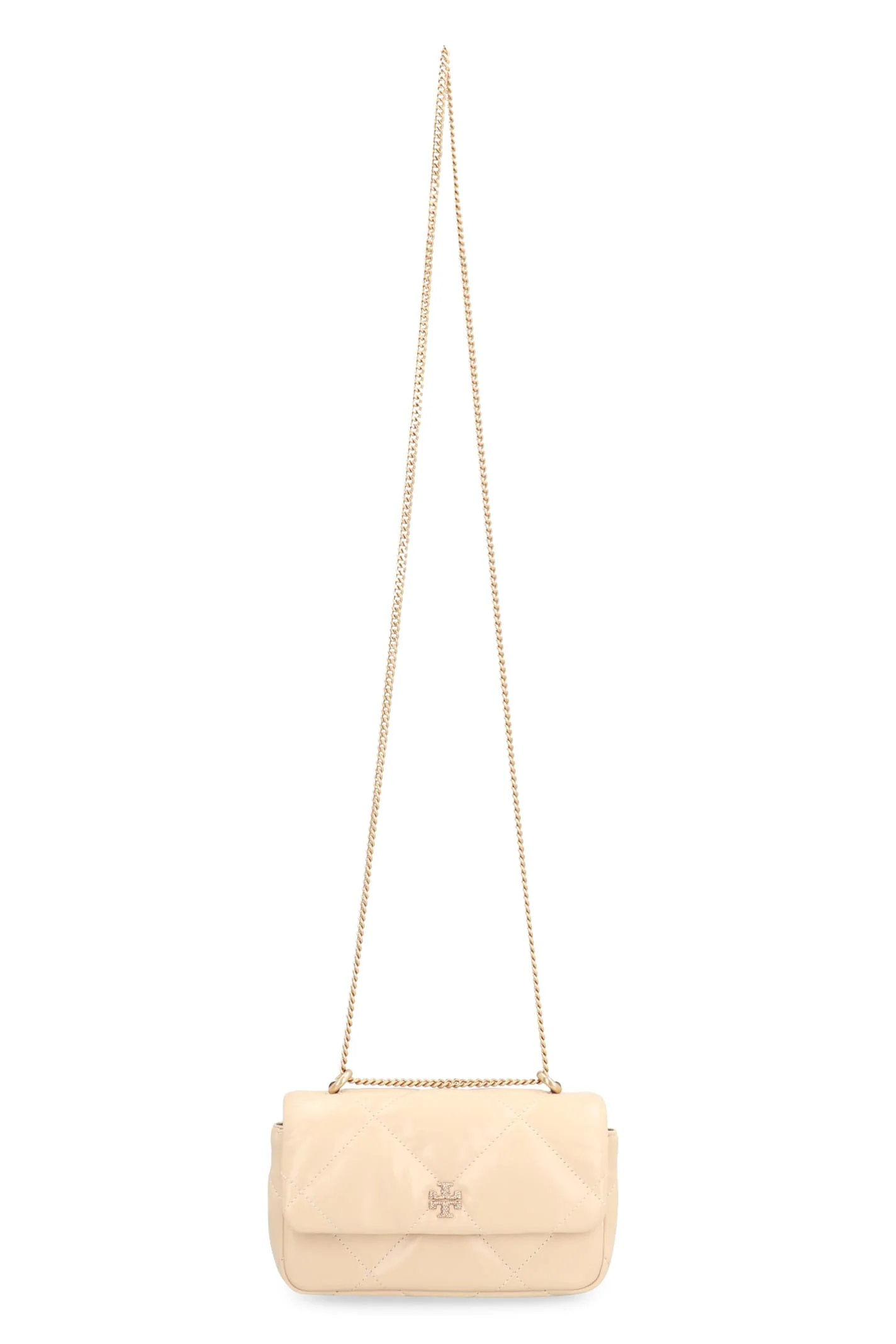 Tory Burch Kira Diamond Leather Mini Crossbody Bag - Vaniglia - Image 5