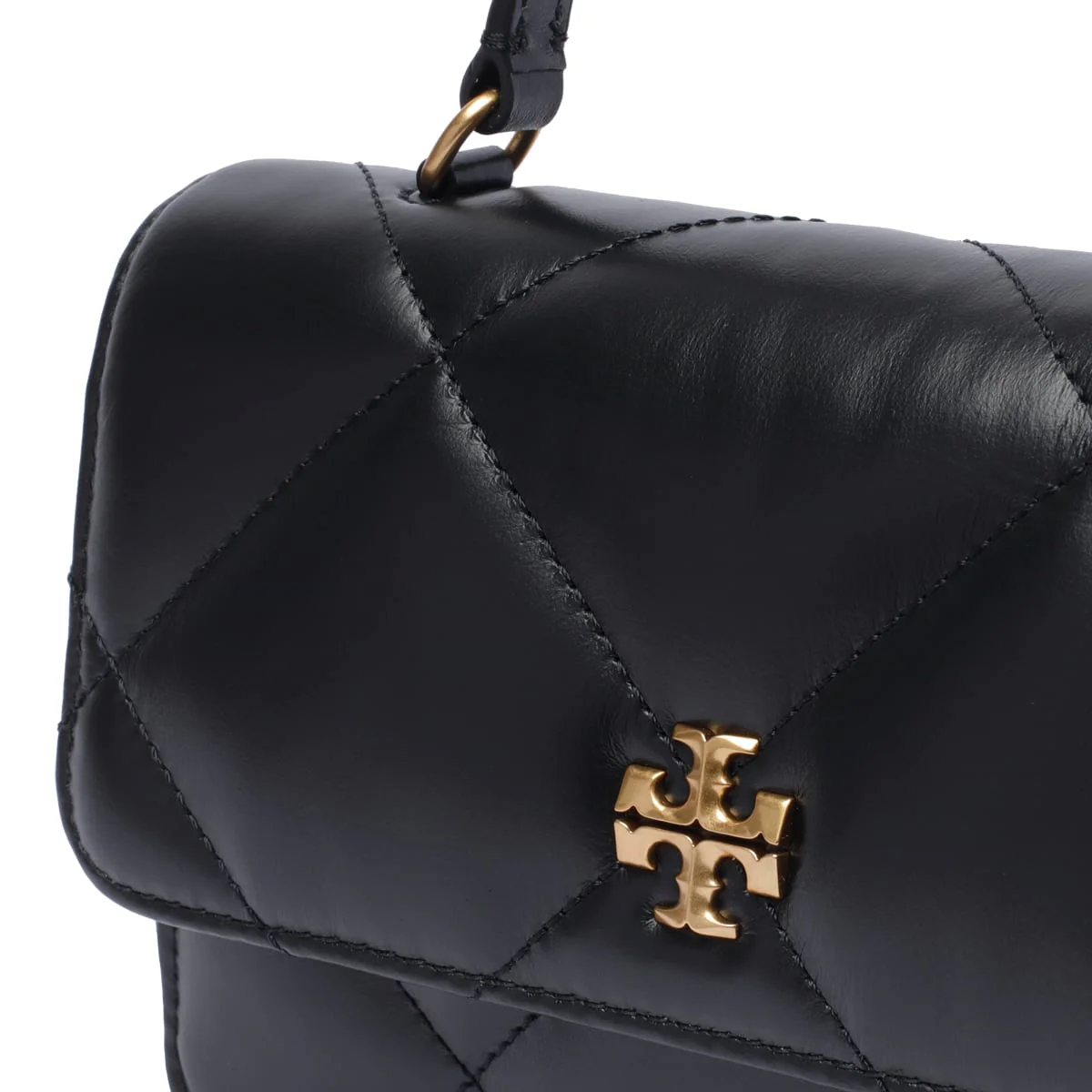 Tory Burch Mini Kira Diamond Quilted Handbag - Black - Image 4